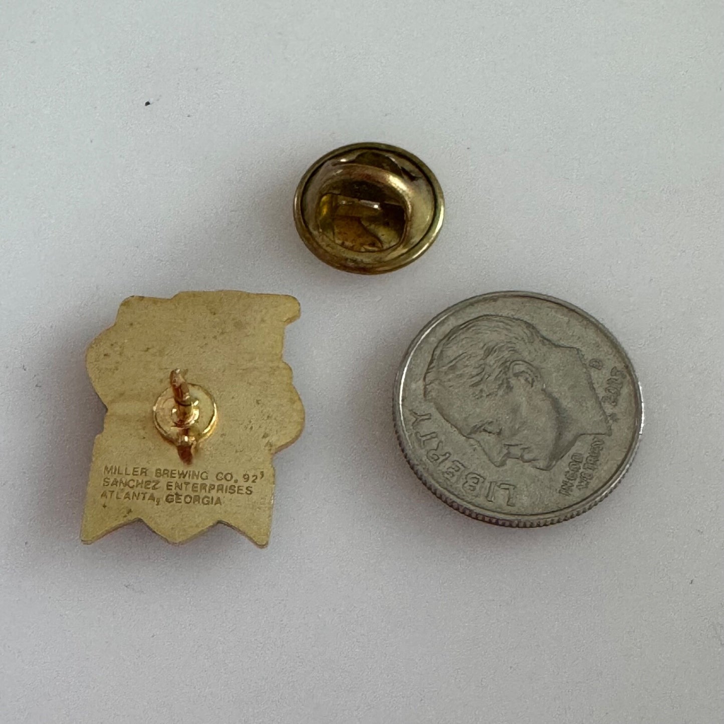 Vintage Super Bowl XXVII Miller Lite Beer Lapel Pin Roses 1992