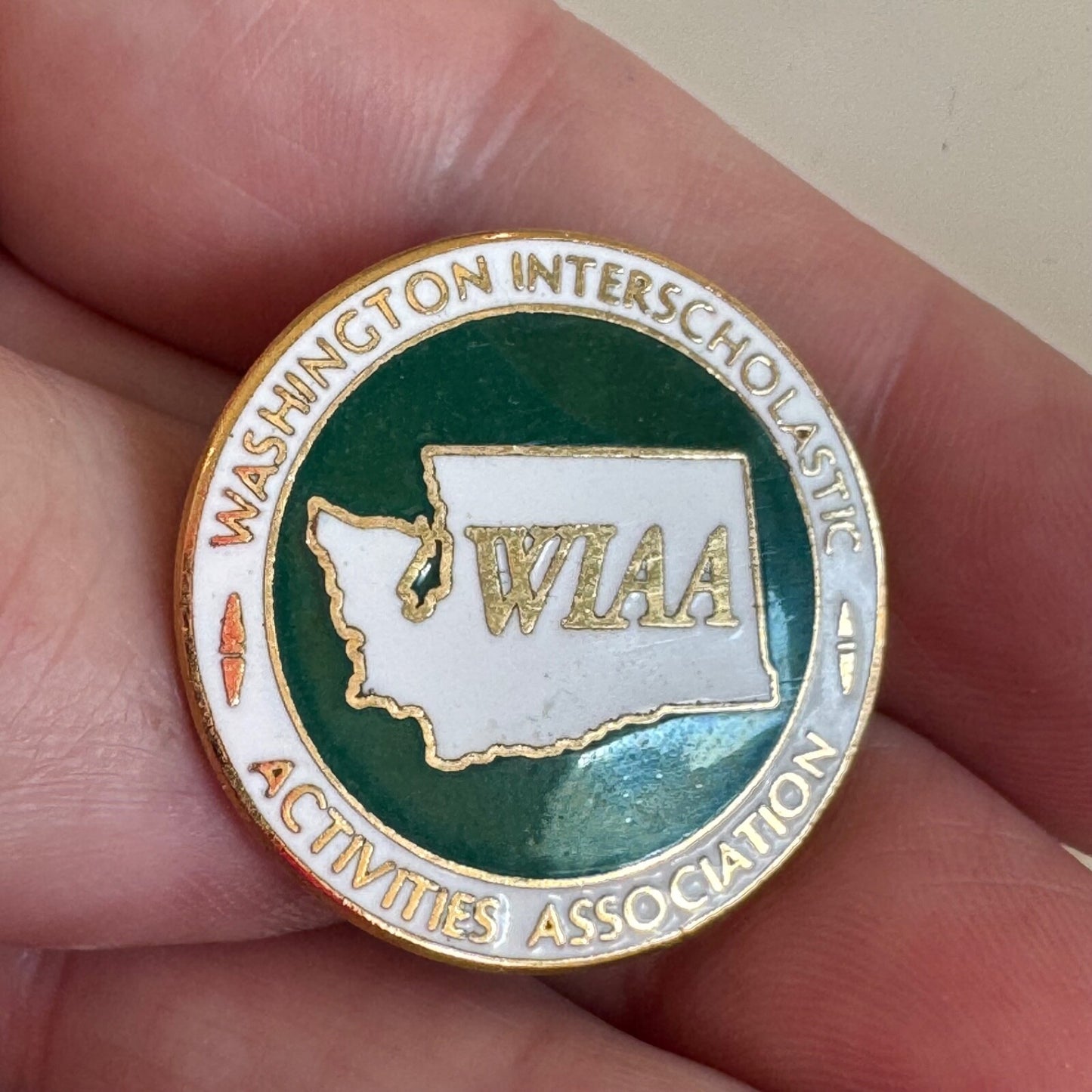 Vintage Washington Interscholastic Activities Association WIAA Lapel Pin