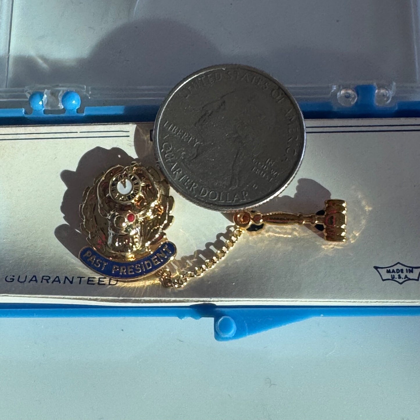 Vintage Elks Club Past President Pin BPOE New Old Stock in Original Box