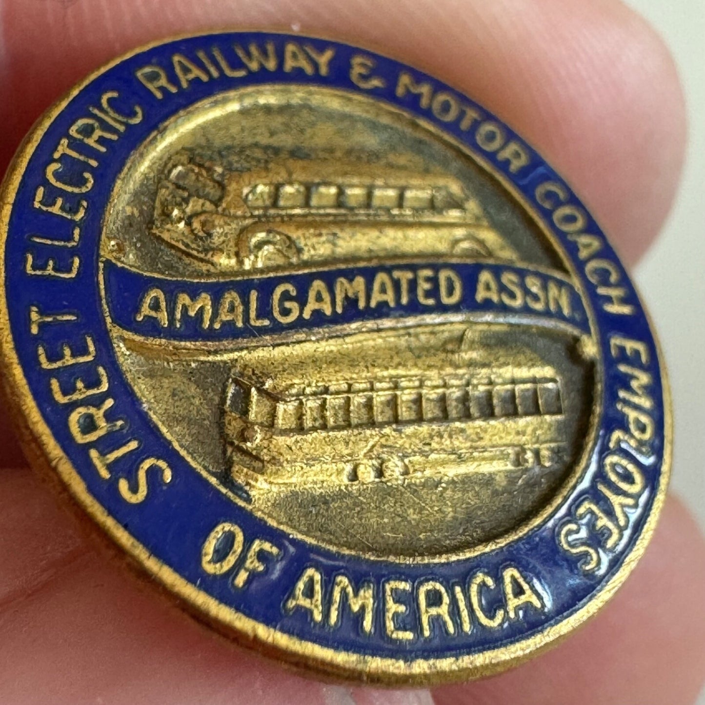 Amalgamated Association of Street Electric Railway and Motor Coach Employees Pin