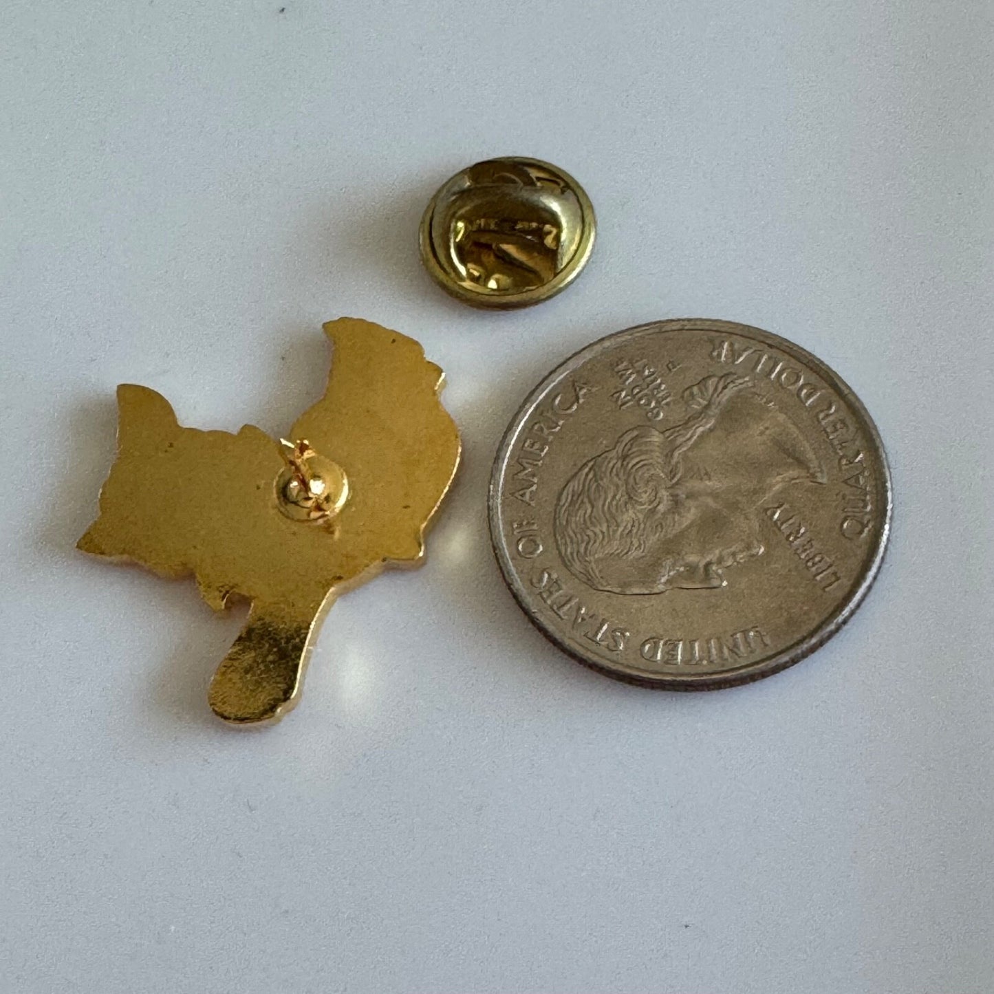 Virginia North Carolina Stat e Flower Bird Cardinal and Dogwood Lapel Pin