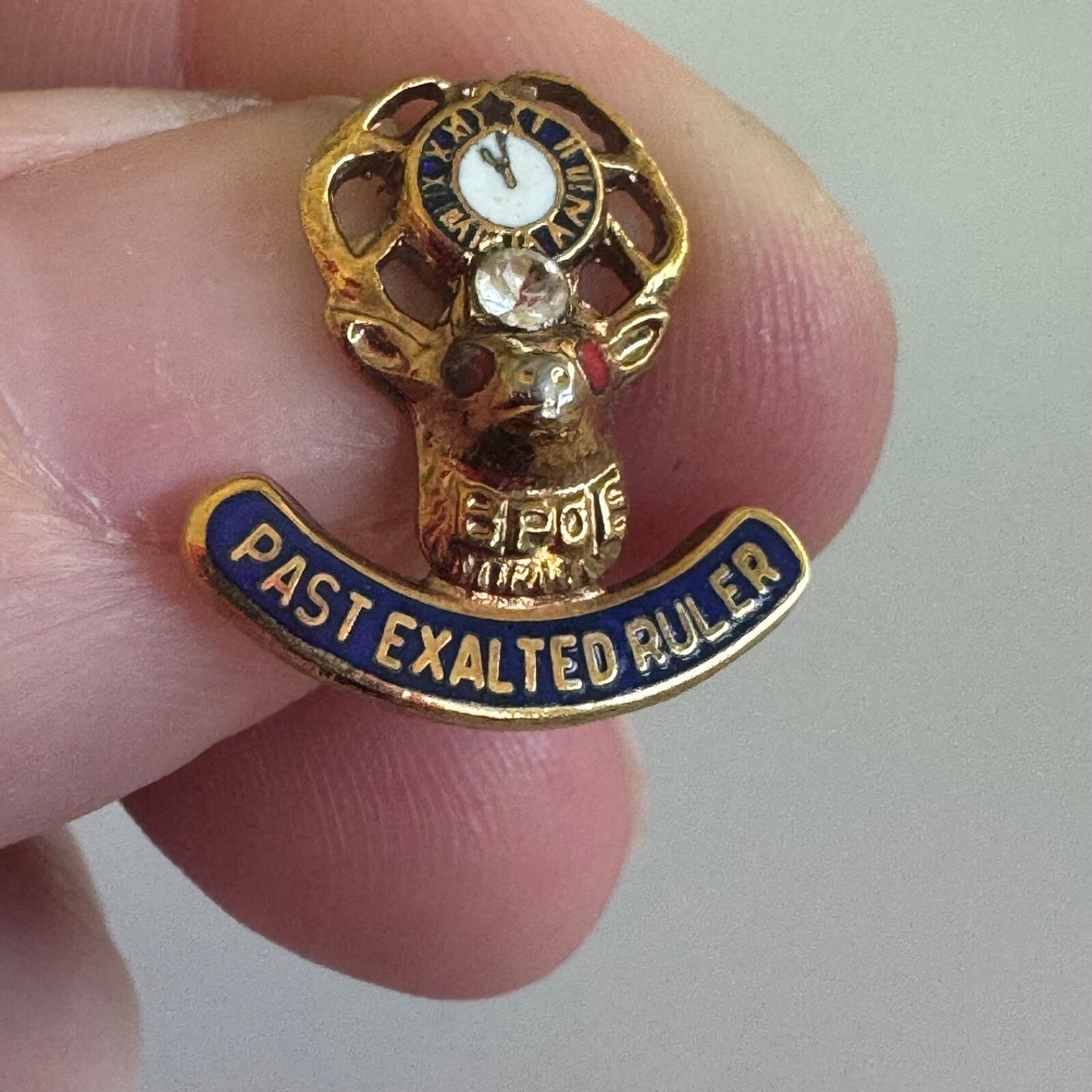 Vintage Past Exalted Ruler Elks Club Lapel Pin Tie Tack