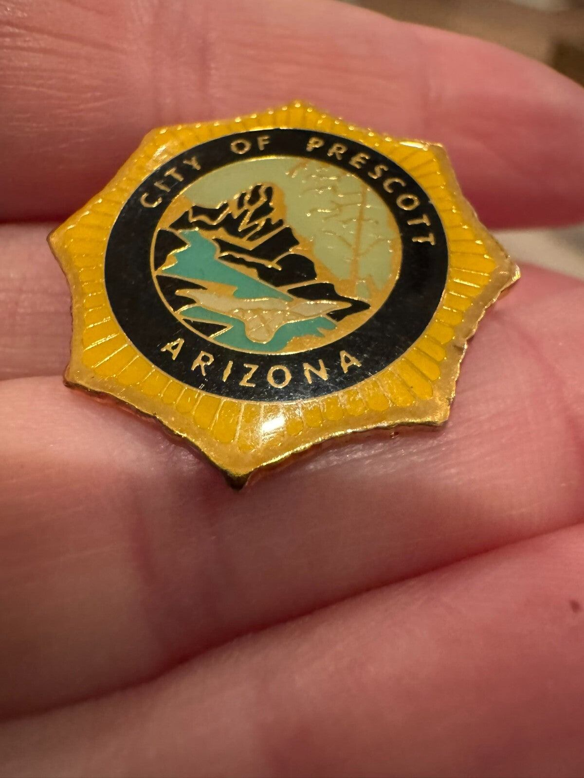City of Prescott Arizona Shield Lapel Pin