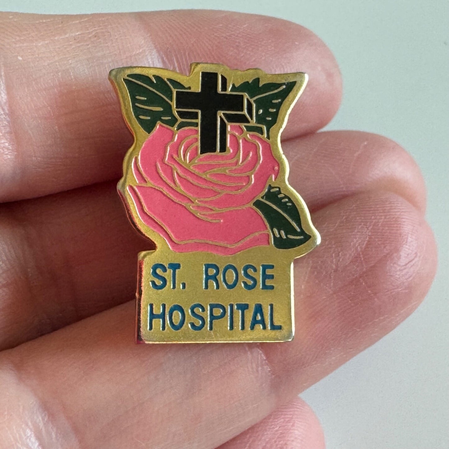 Vintage St. Rose Hospital Lapel Pin