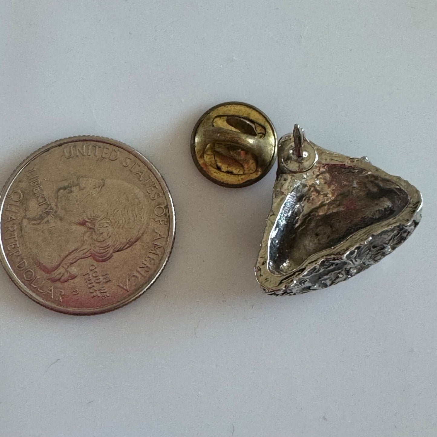 Vintage Hershey's Kisses Silver Toned Lapel Pin