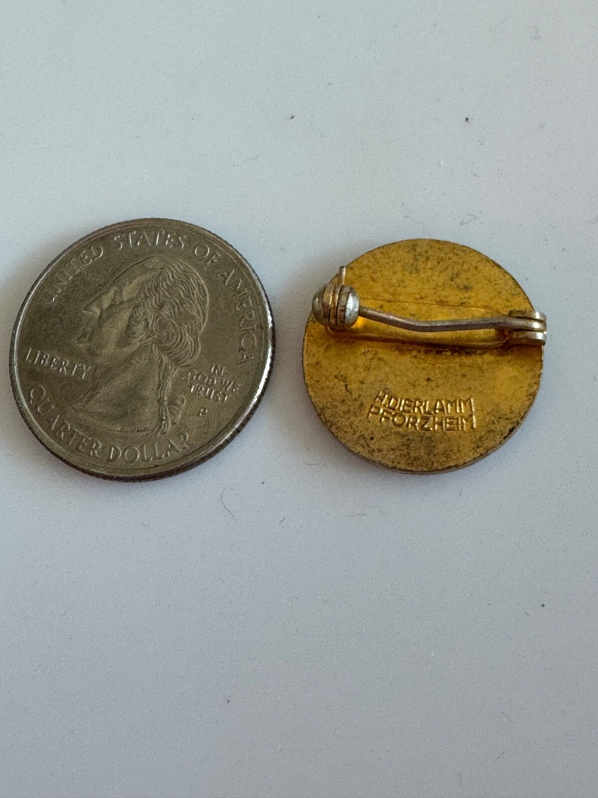 Vtg PWoC Protestant Women Of The Chapel Gold Tone Lapel Pin Religious
