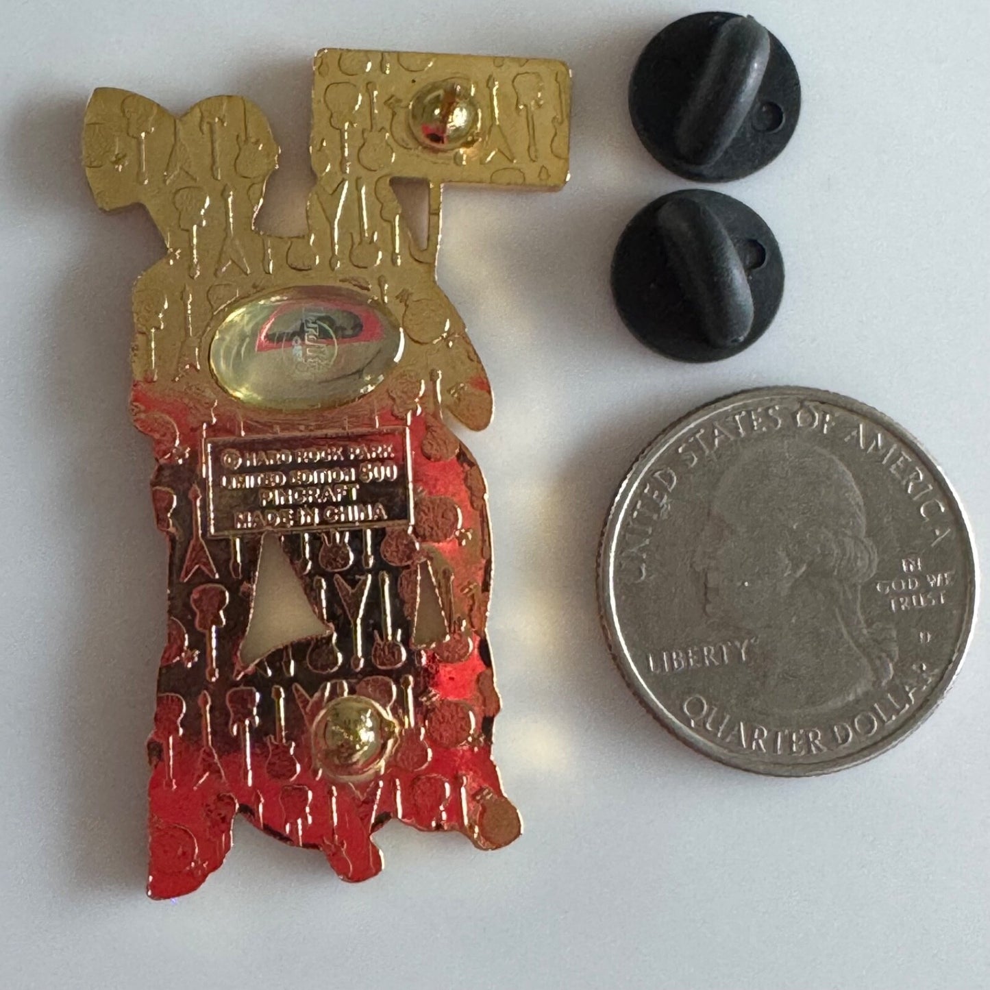 2008 Myrtle Beach Hard Rock Cafe Park Construction Worker Lapel Pin