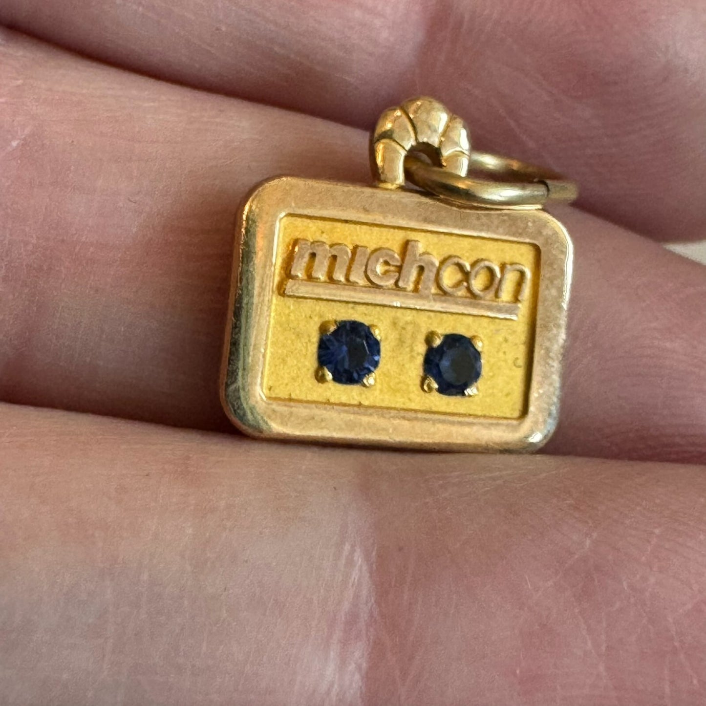 Vtg MichCon Gold Filled Award Charm Pendant Michigan Consolidated Gas Company