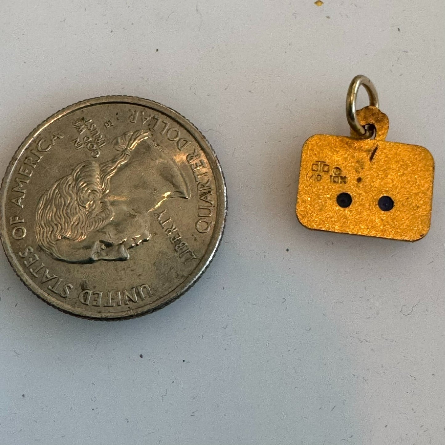 Vtg MichCon Gold Filled Award Charm Pendant Michigan Consolidated Gas Company