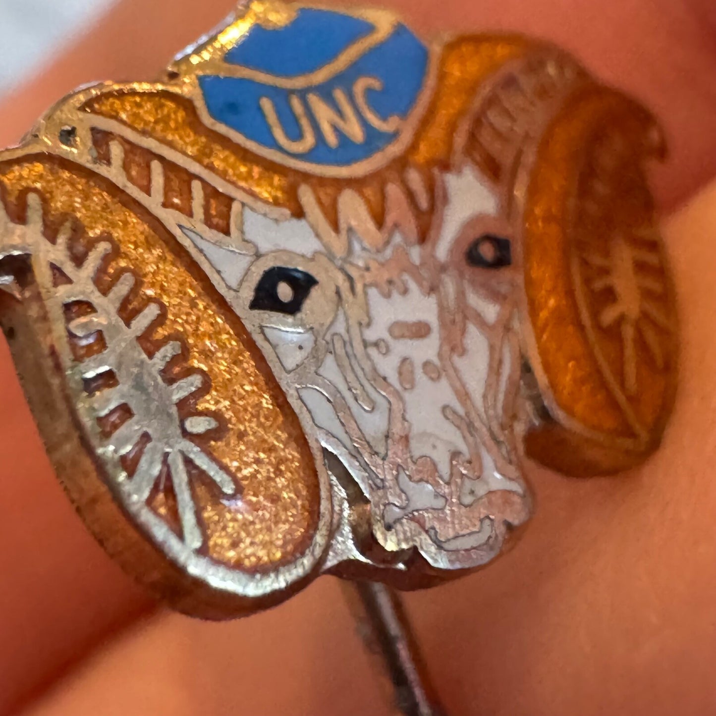 Vtg University of North Carolina at Chapel Hill Ram's Head Stick Pin 1954-68?
