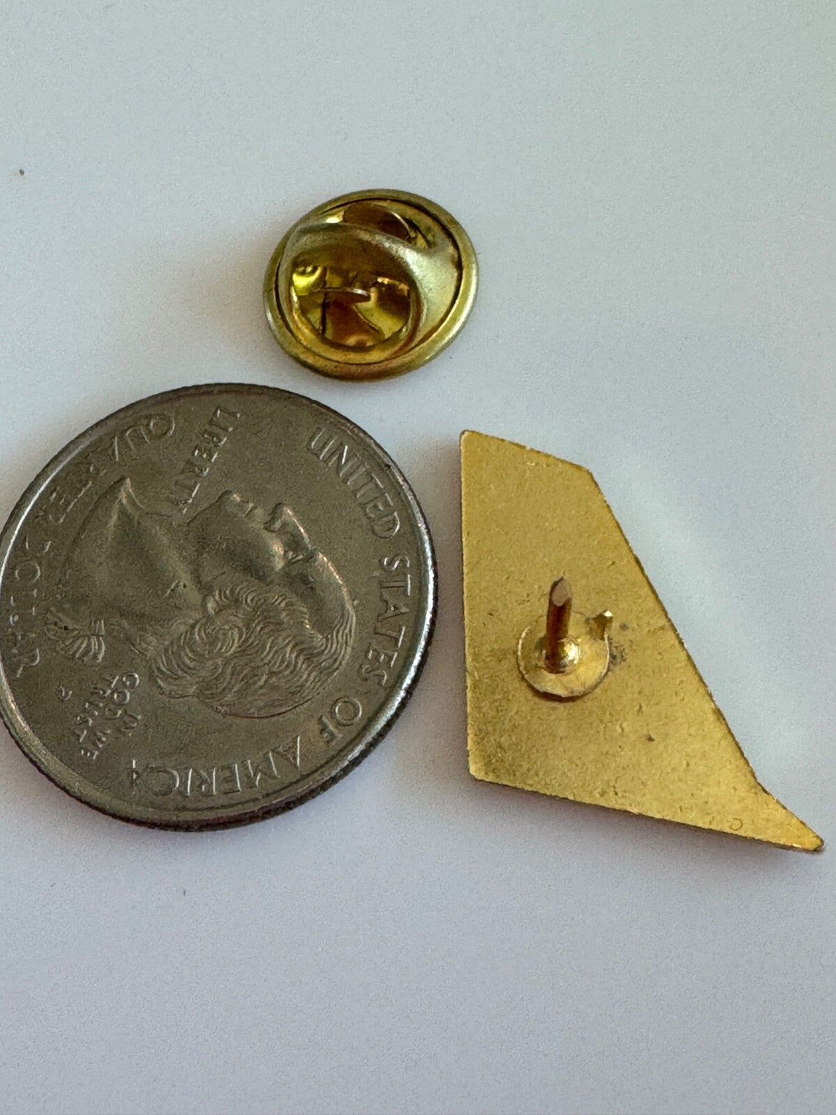 Vintage Boeing 737 Tail Fin Lapel Pin Enamel Tie Tack