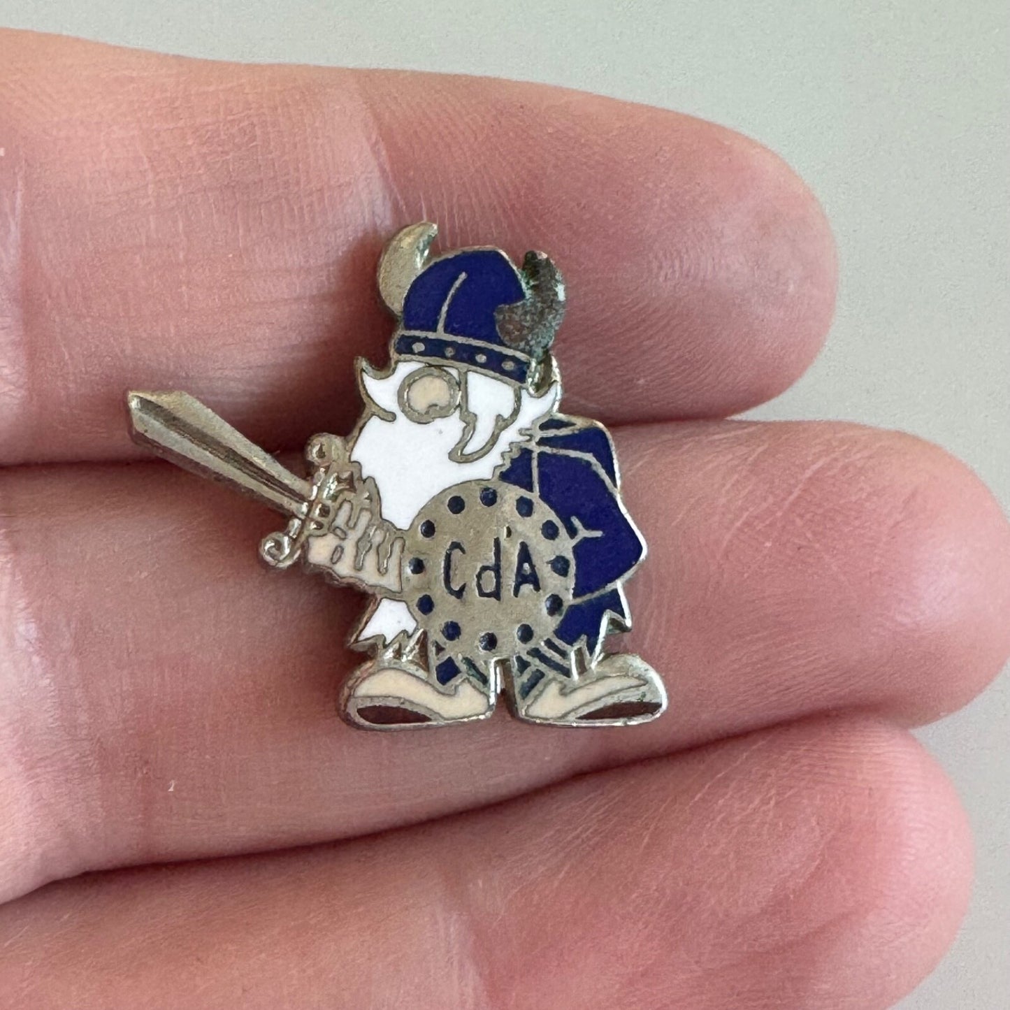 Vintage Coeur D'Alene High School Vikings Lapel Pin Idaho