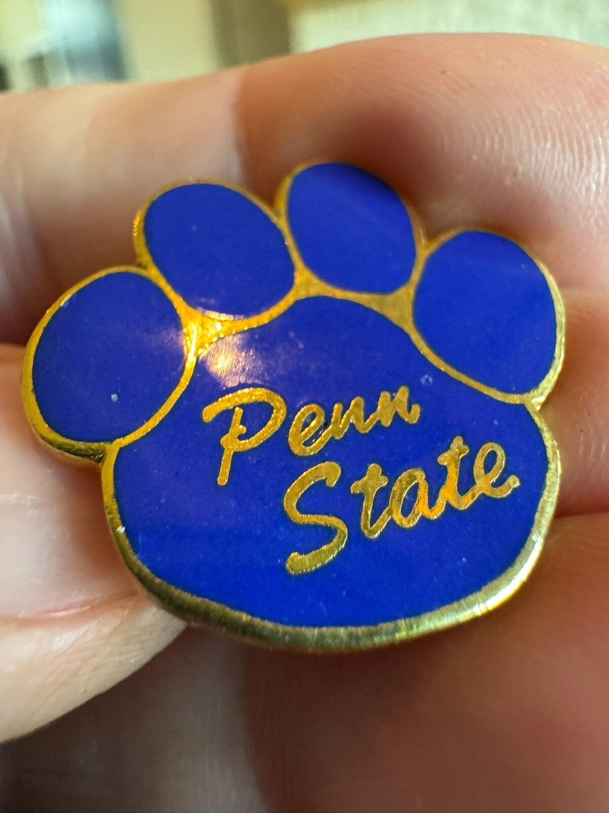 Penn State University Nittany Lion Paw Enamel Lapel Pin Pennsylvania