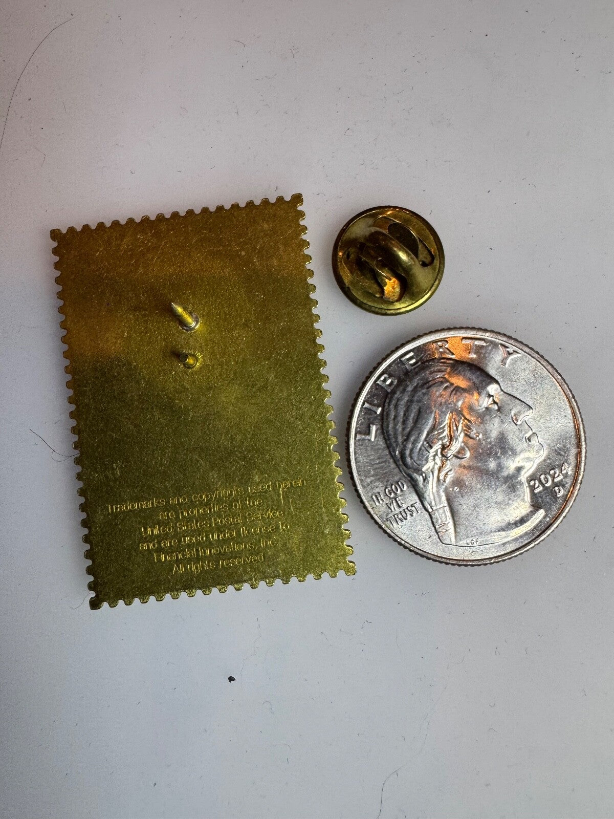 Vintage Presidential Libraries 37 Cent Stamp Lapel Pin