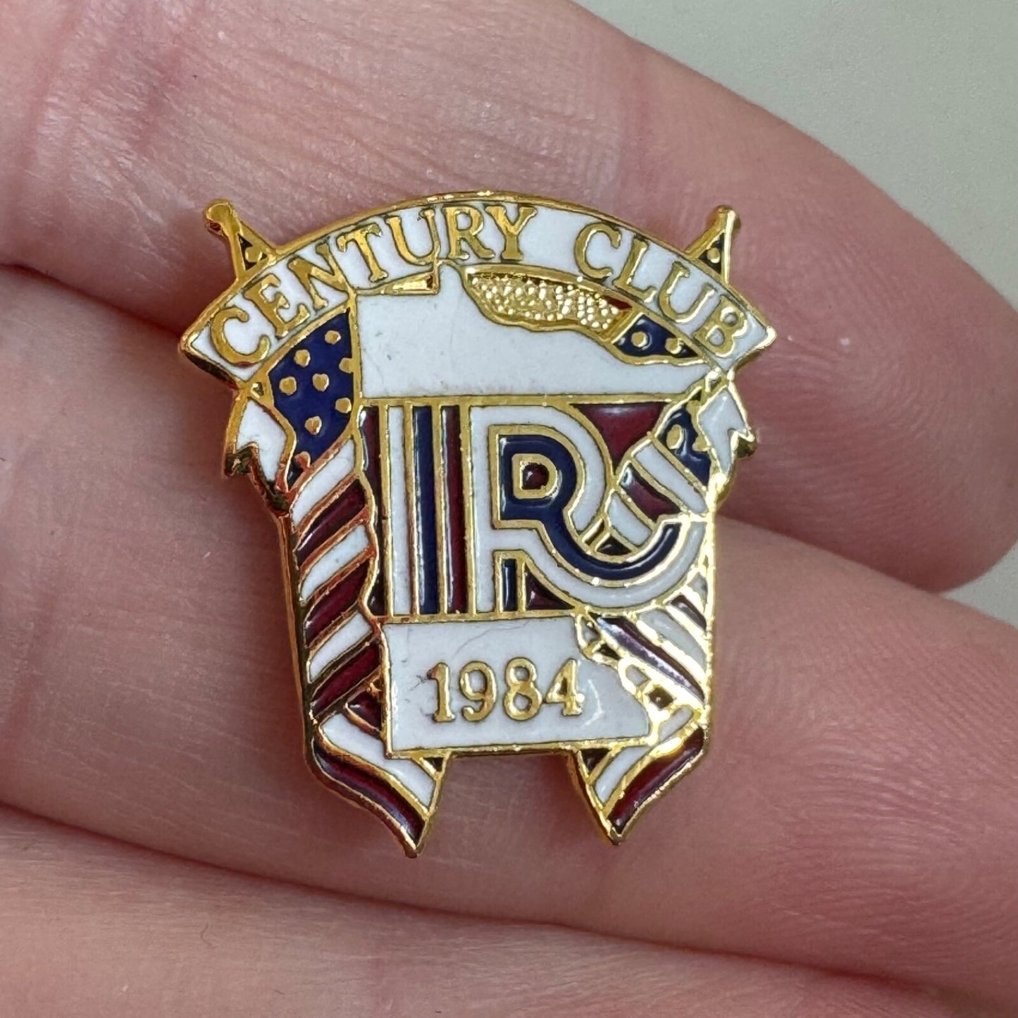 Vintage Independent Republicans 1984 Minnesota Century Club IR Lapel Pin