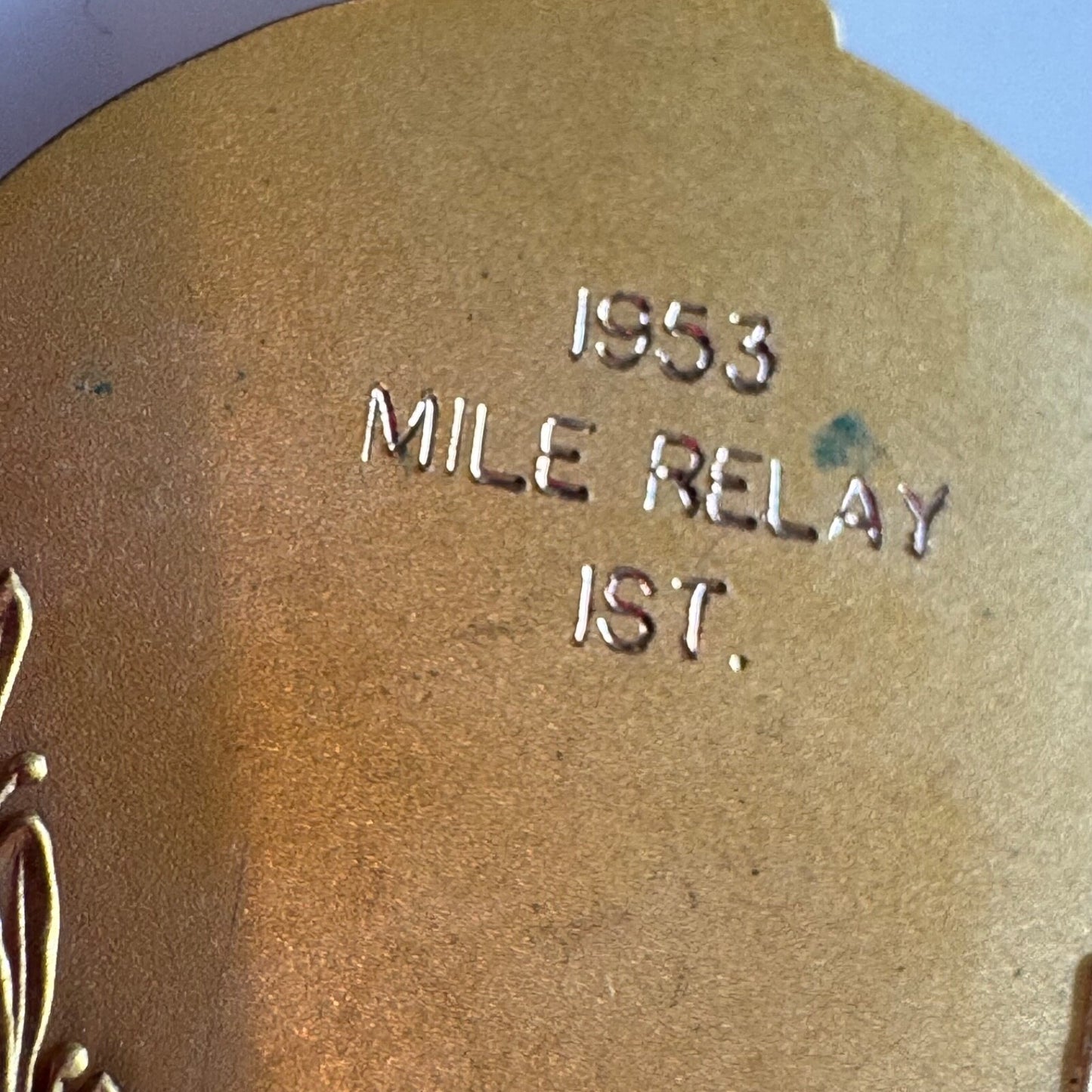 Vtg 1953 Central Collegiate Conference CCC Mile Relay 1st Place Medal Track NCAA