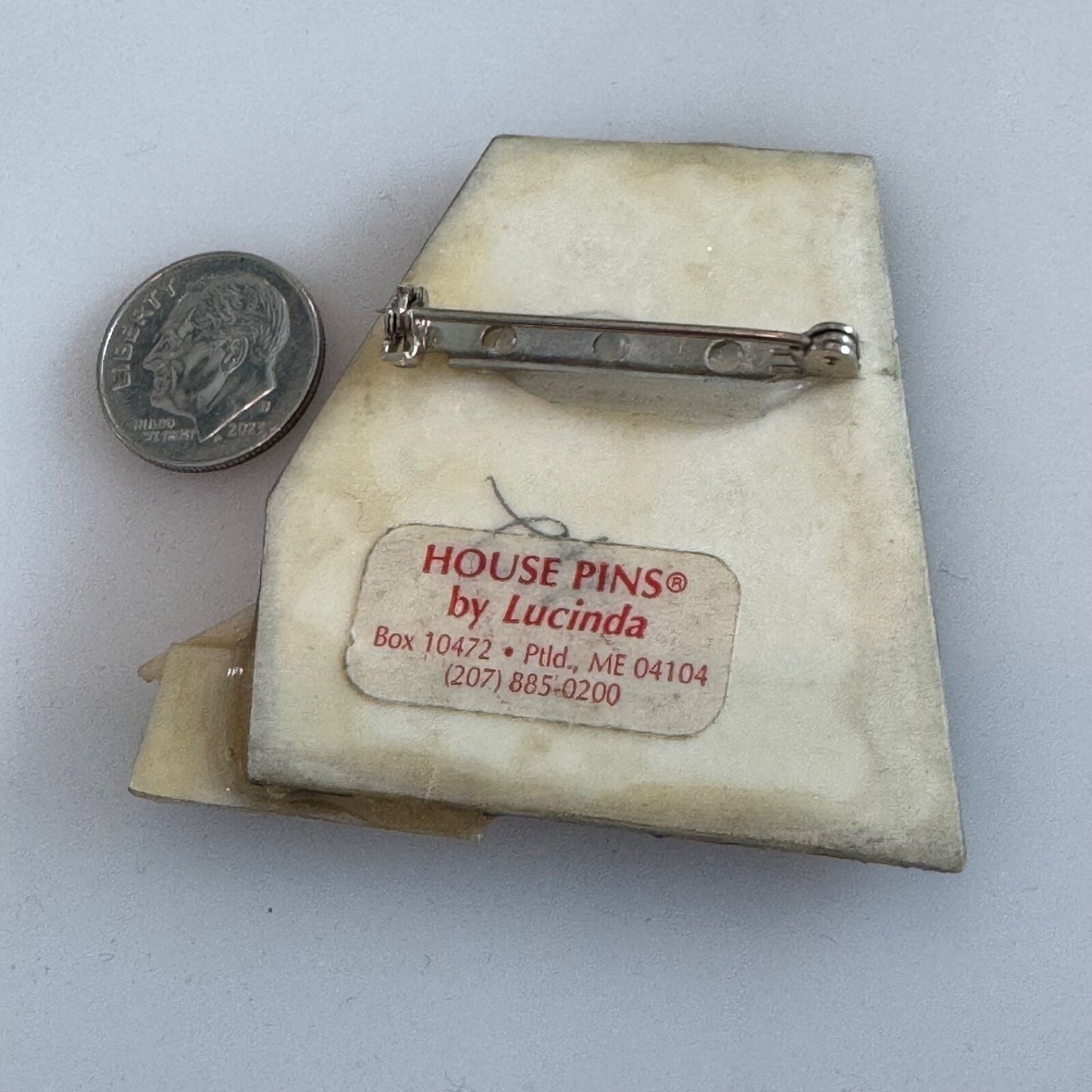 Vintage House Pins by Lucinda Car Heart Starburst Brooch Pin
