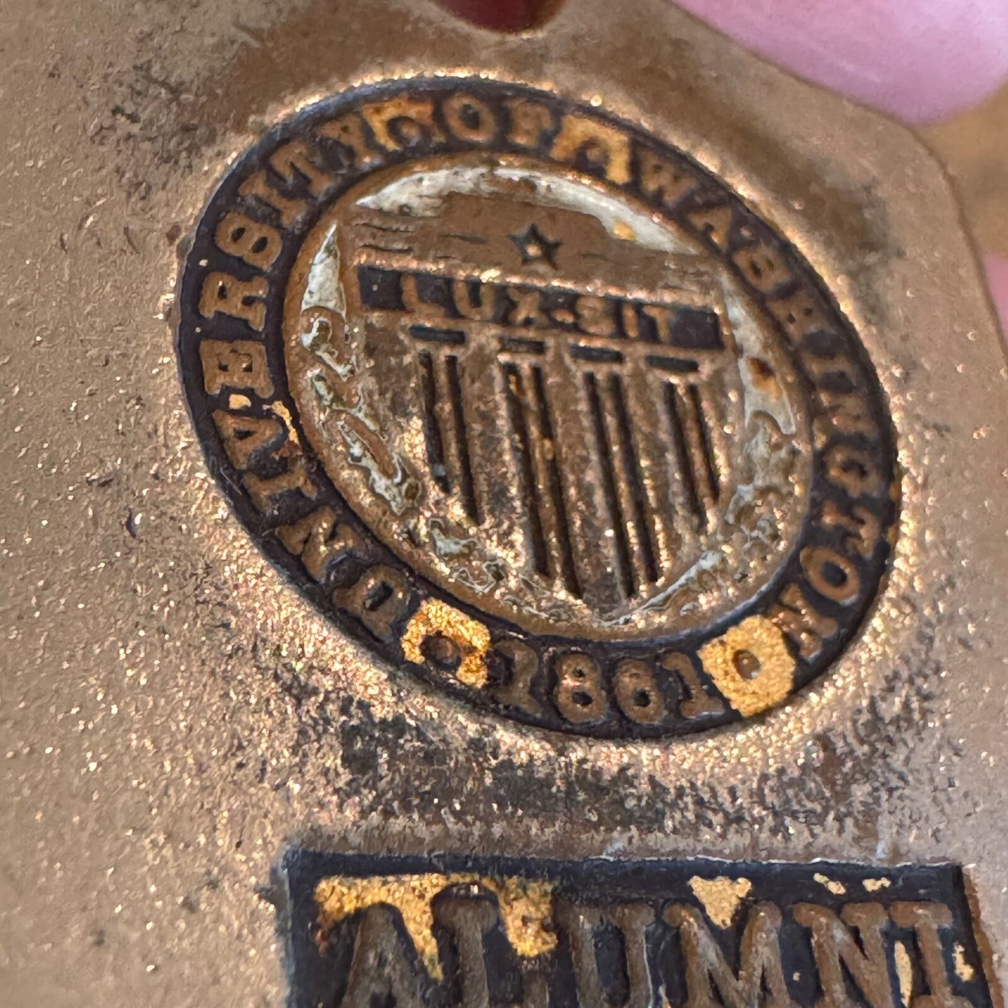 Vintage University of Washington Alumni Key Chain Fob