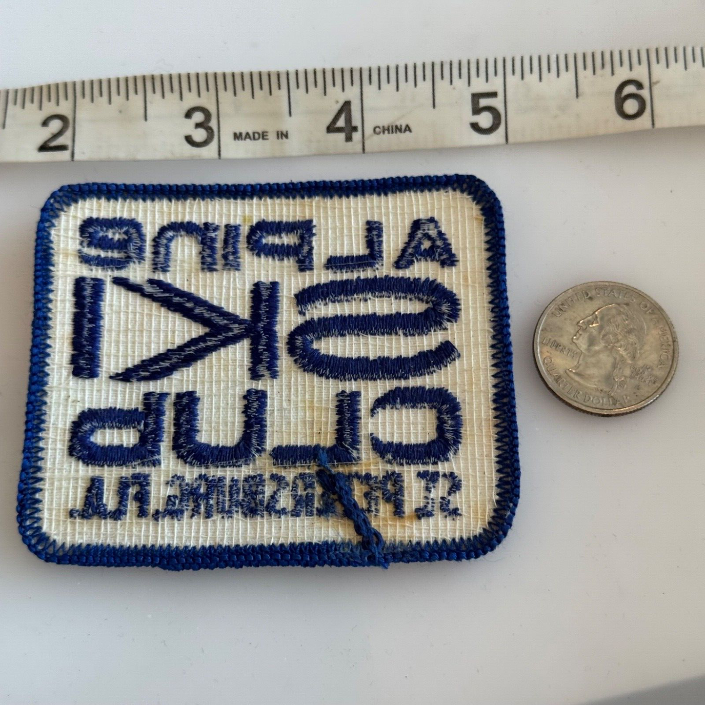 Vintage Alpine Ski Club St Petersburg Florida Patch Fla. St. Skiing