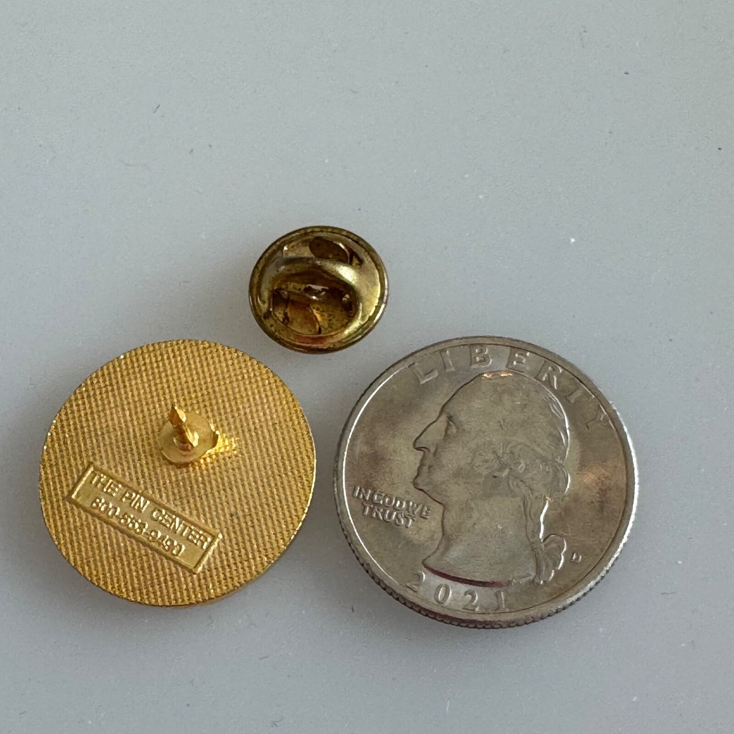 Vintage Michigan Association of Municipal Clerks Gold Tone Lapel Pin Tie Tack
