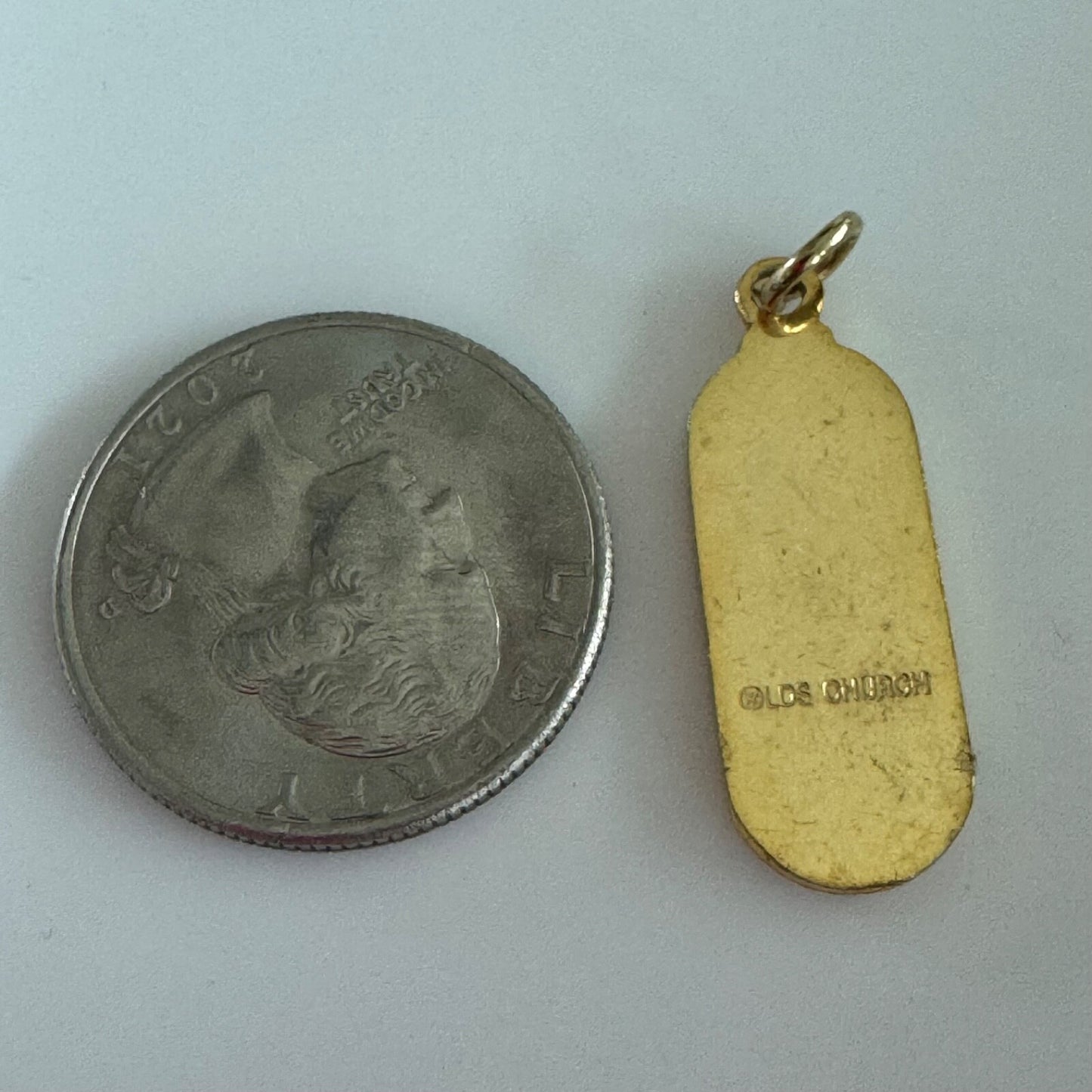 Vintage LDS Church Personal Progress Young Women's Torch Charm Pendant Mormon