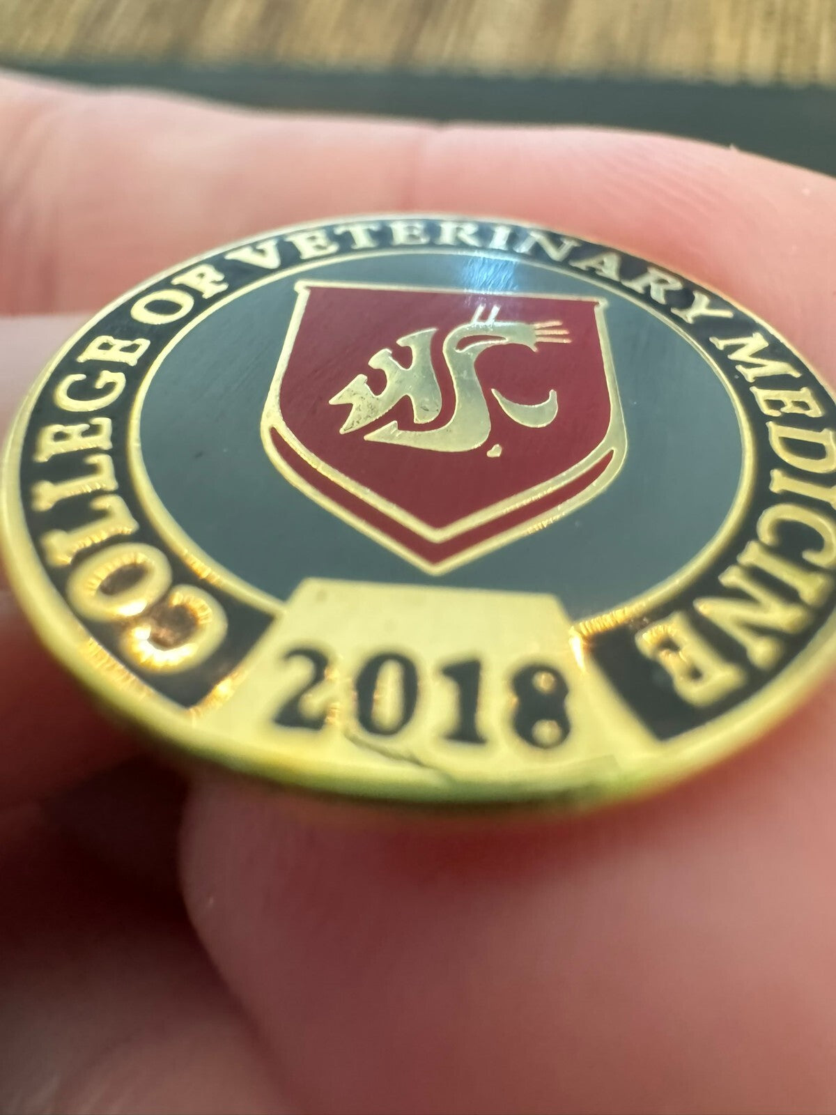 Washington State College of Veterinary Medicine 2018 Lapel Pin Cougars