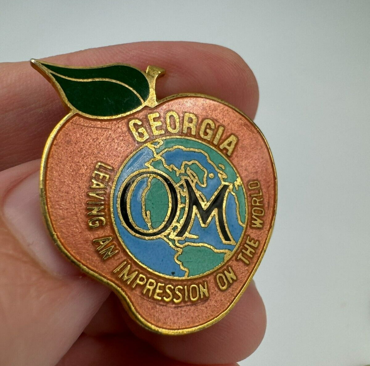 Georgia Odyssey Of The Mind Pin Peach - Leaving an Impression on the World OM