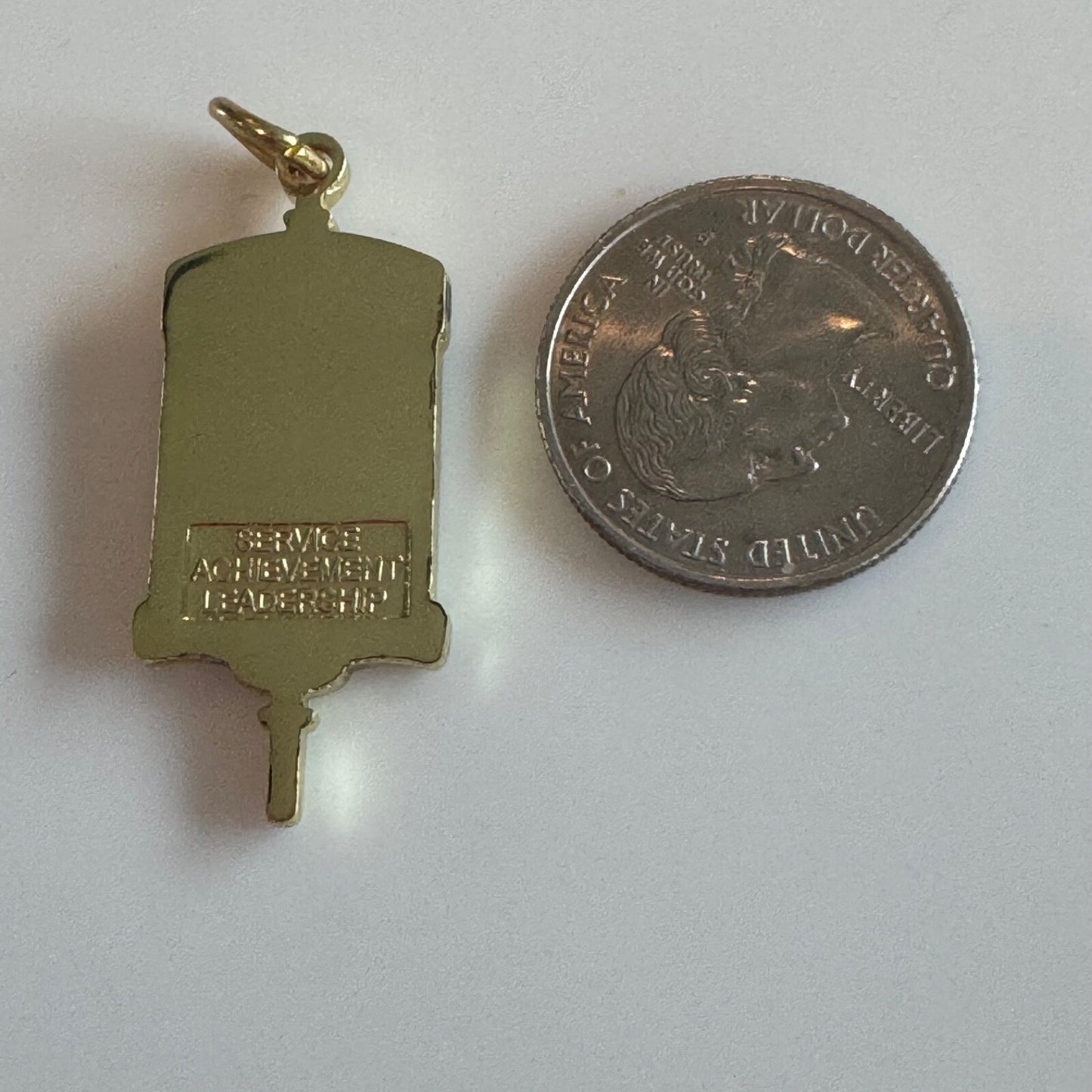 Vintage Sigma Alpha Lambda Honor Society Key Charm Pendant Fob Leadership