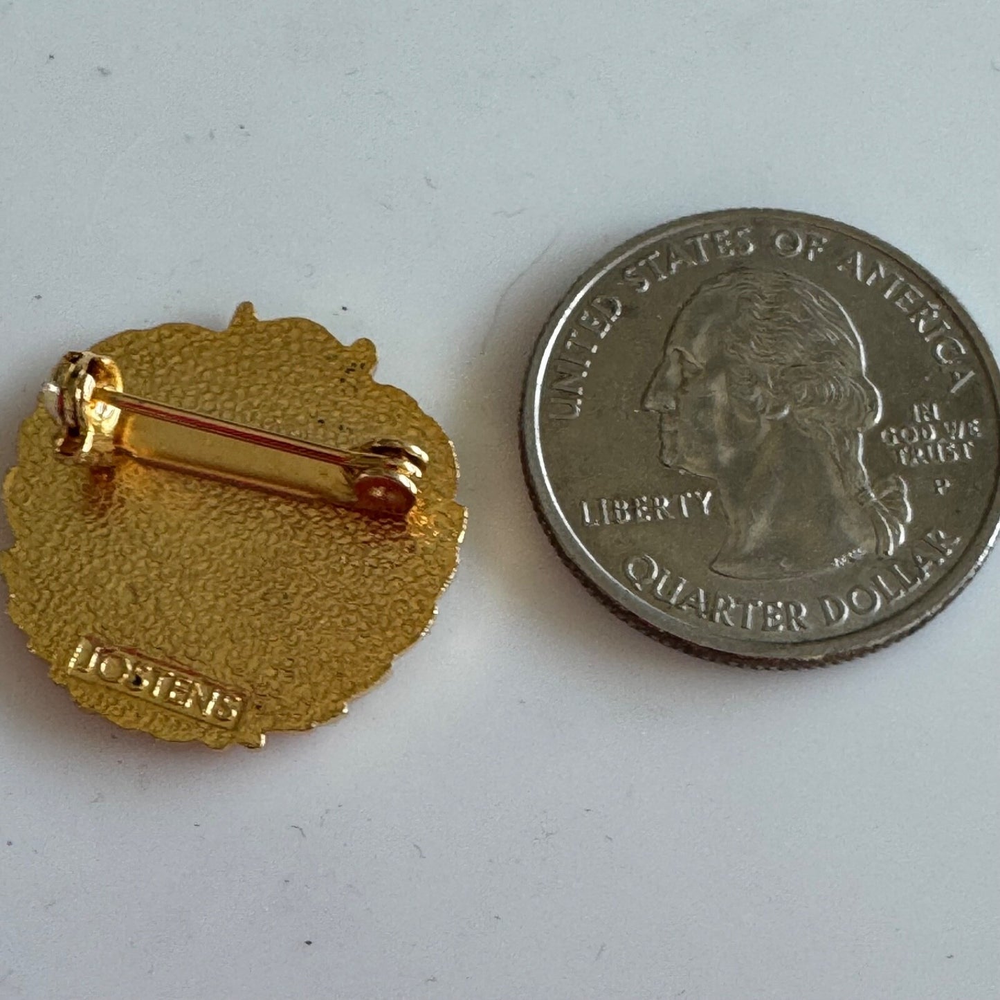 Vintage St. Mary's Academy Deus Illuminato Mea Lapel Pin Inglewood California