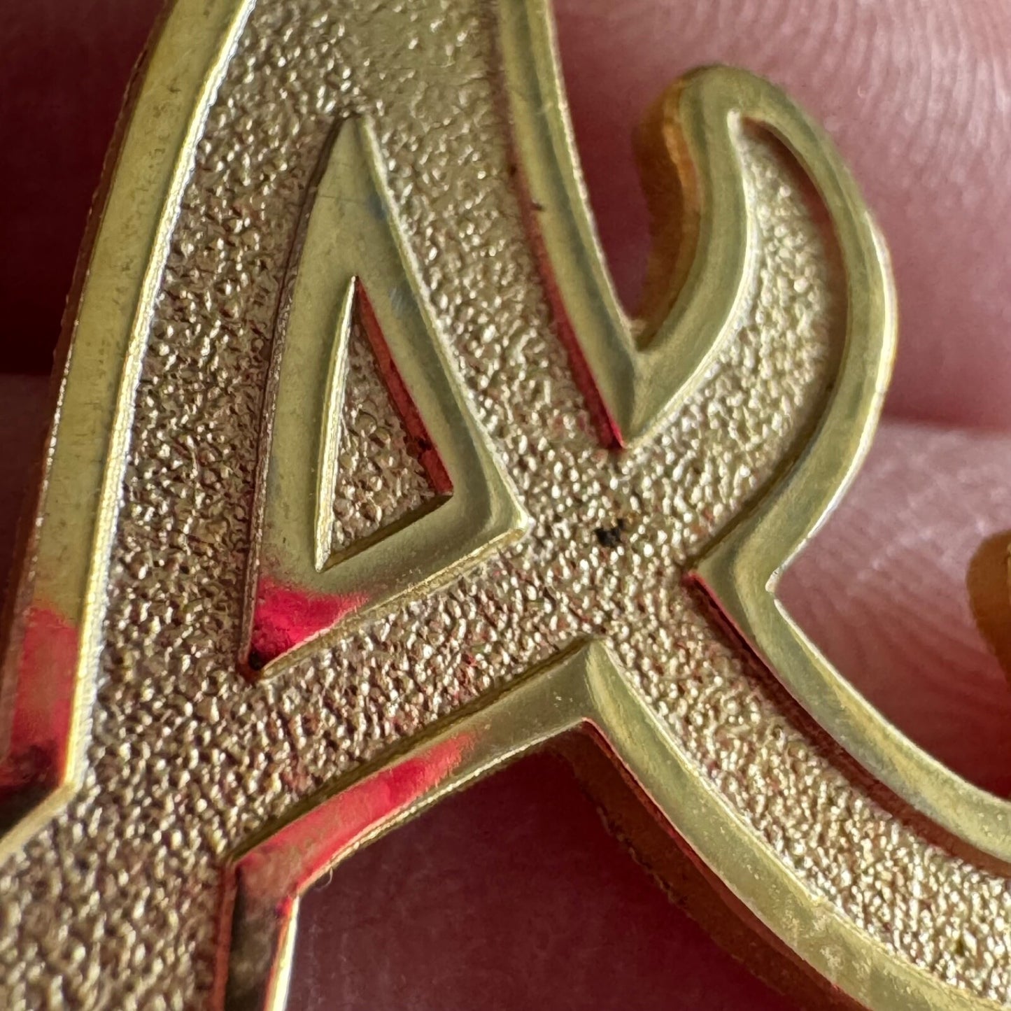 2008 Atlanta Braves Gold Tone A Logo Lapel Pin