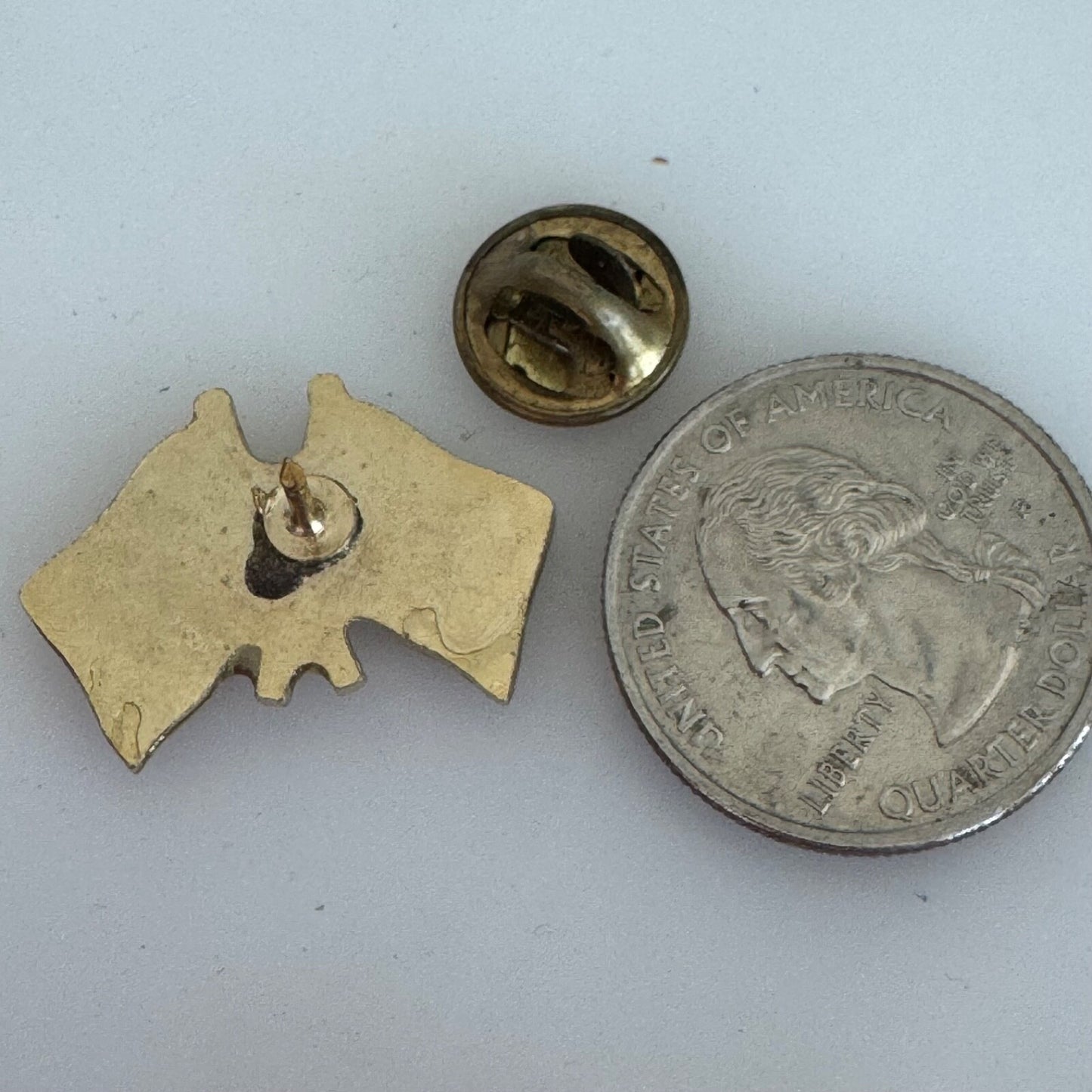 United States and Slovakia Friendship Flags Lapel Pin American USA