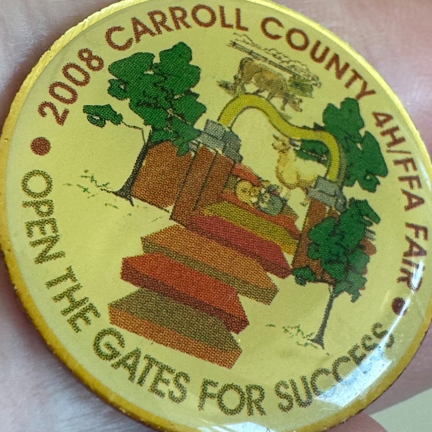 2008 Carroll County 4H/FFA Fair Open the Gates for Success Lapel Pin