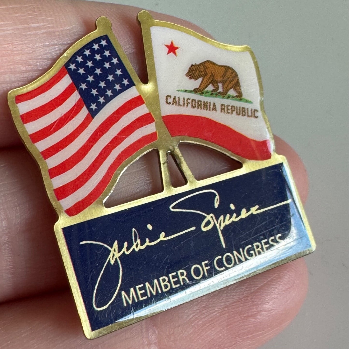 Jackie Speier Member of Congress California Lapel Pin Representative