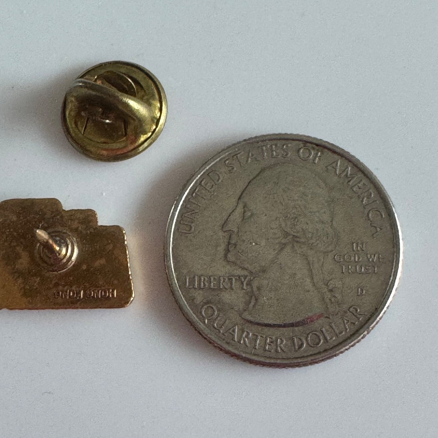Liberty University Club Gold Tone Tie Tack Lapel Pin