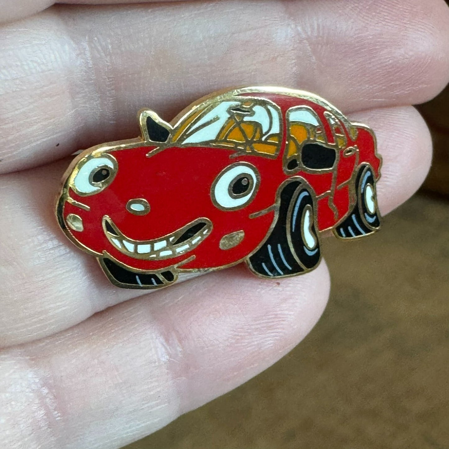 Techron Chevron Red Car Lapel Pin Tony Turbo