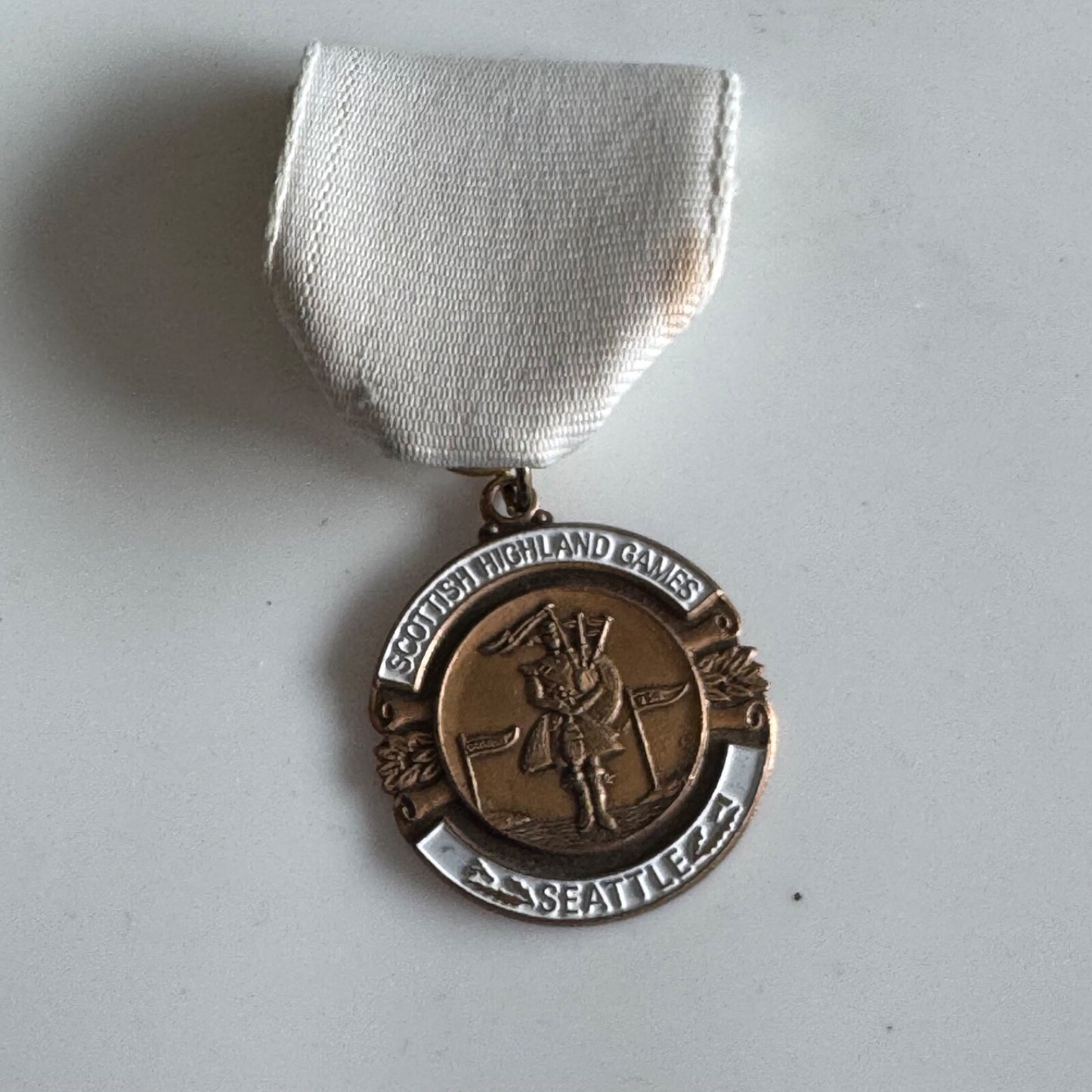 Vintage Scottish Highland Games Seattle Medal Lapel Pin