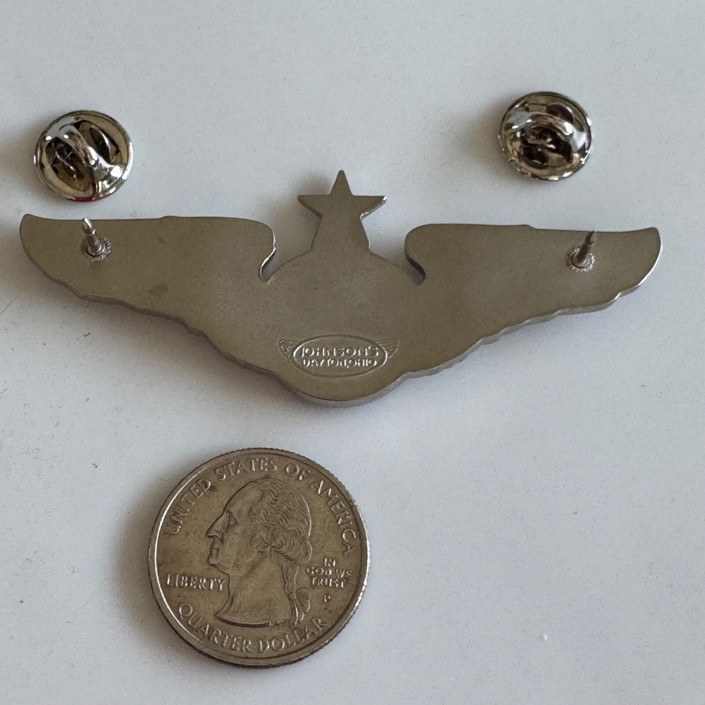 Vintage Teton Airways M&W Silver Tone Wings with Star Pin