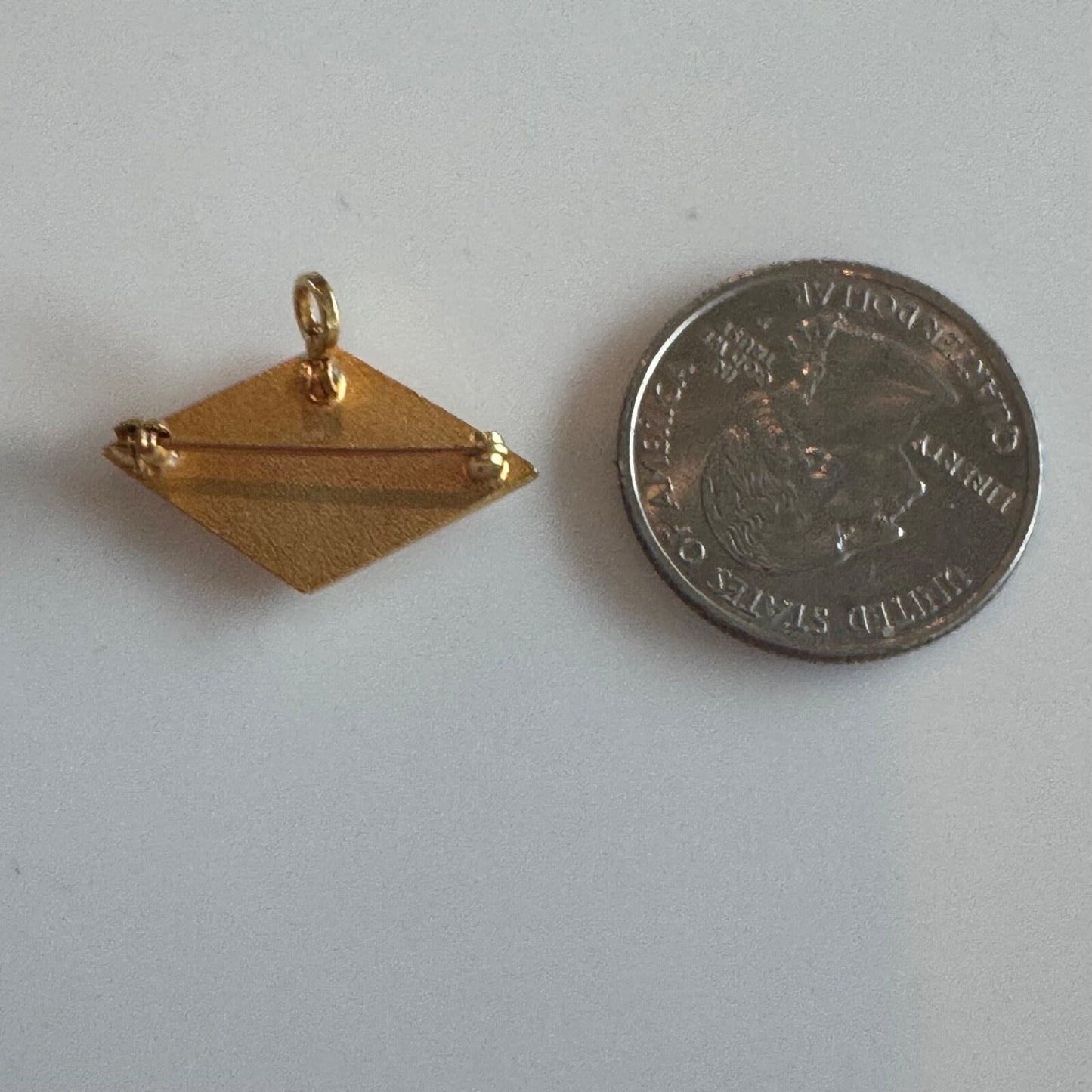 Vintage Alpha Delta Pi Mother's Pin Convertible Pendant Gold Tone