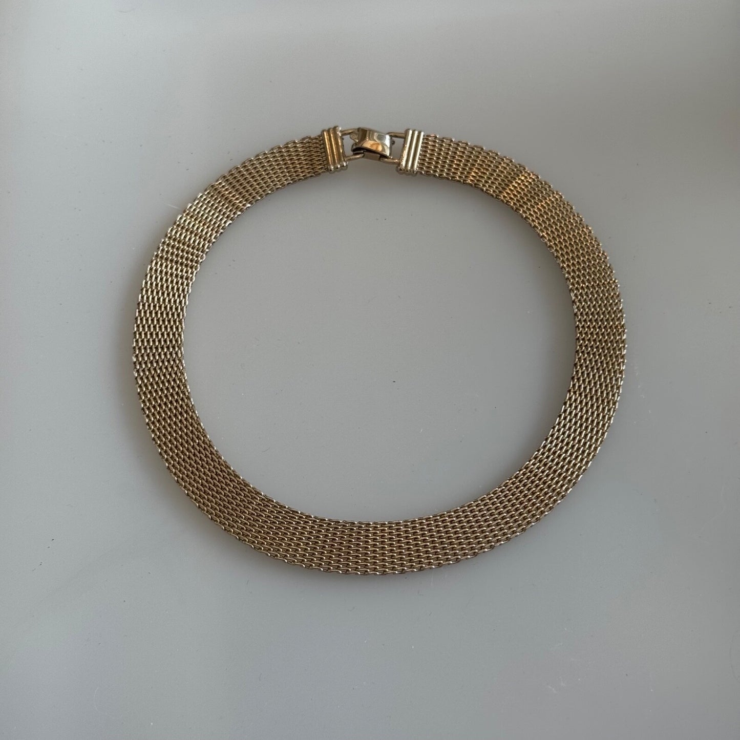 1950s CORO Goldtone Mesh Necklace Choker