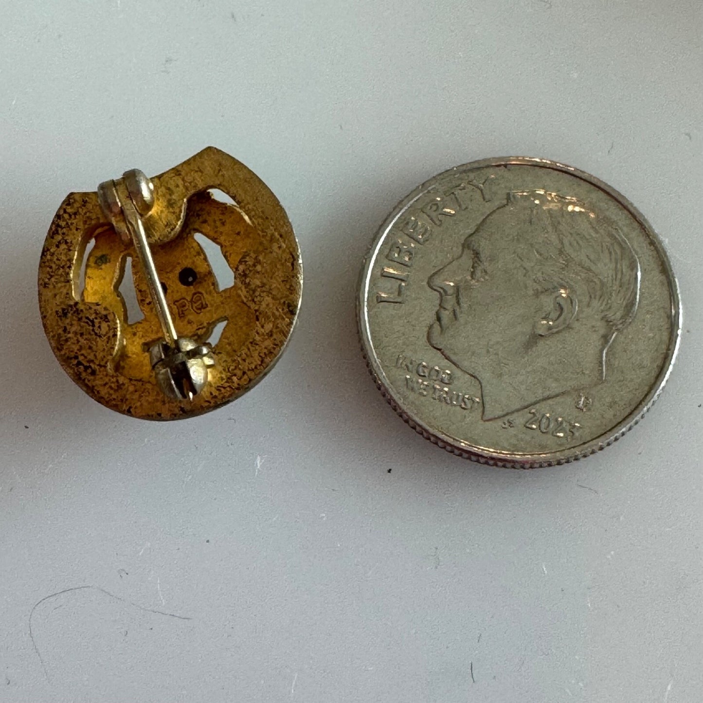 Vintage Delta Sigma Pi Member Badge Pin Signed
