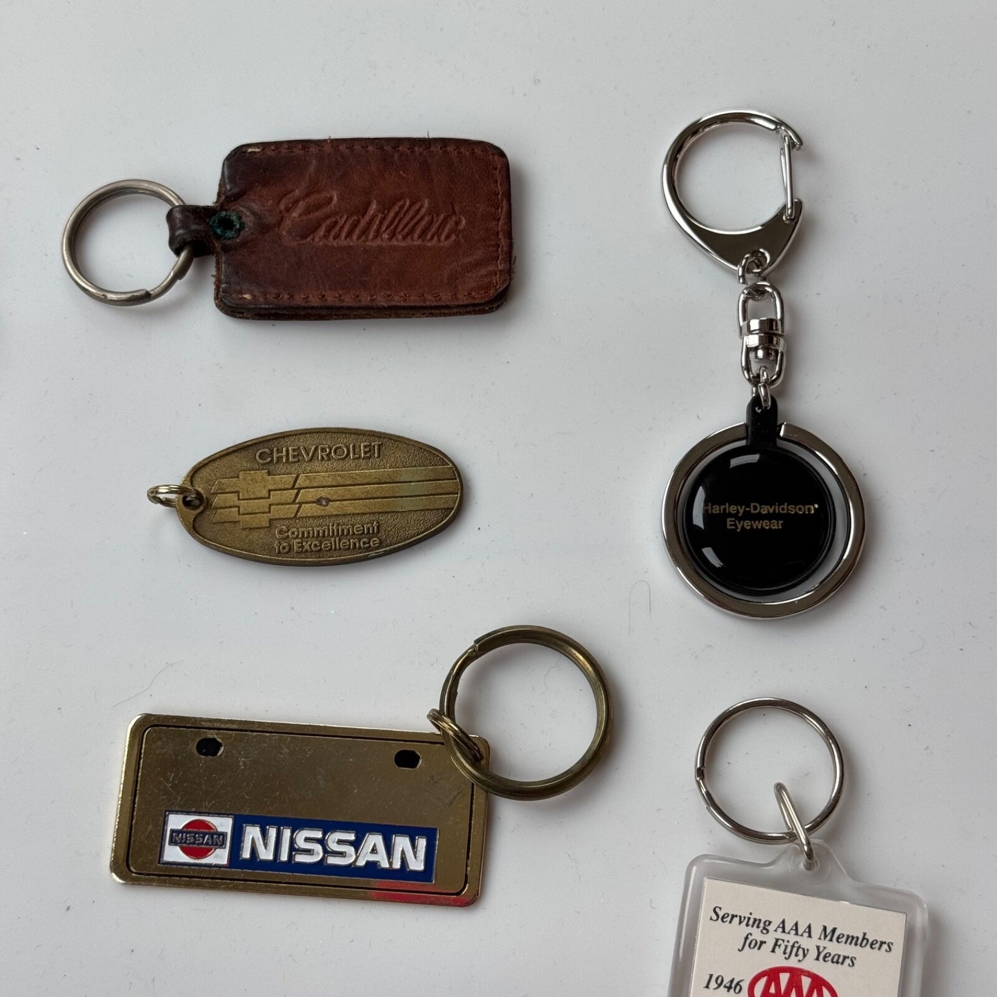 Lot of 20+ Vintage Car Automobile Dealership Oil Gas Keychains Key Chains