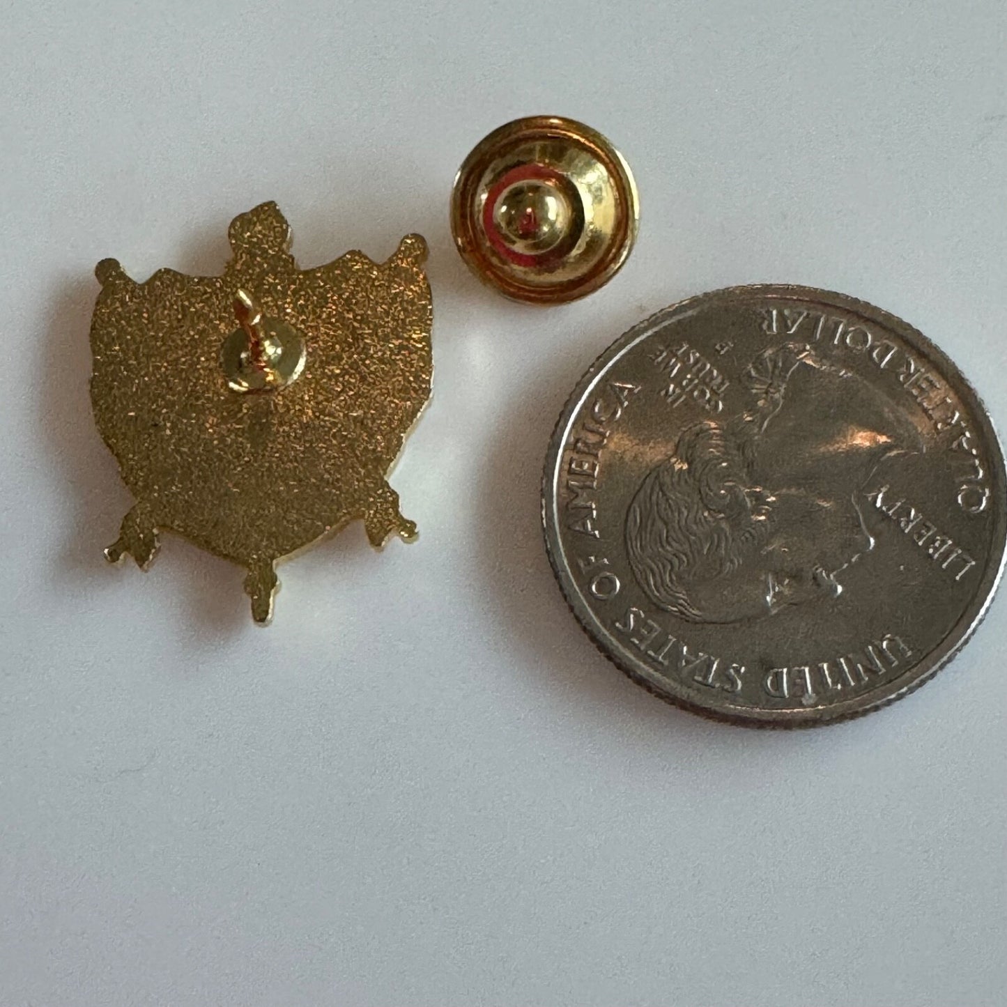 Vintage Sigma Gamma Rho Coat of Arms Crest Shield Enamel Lapel Pin