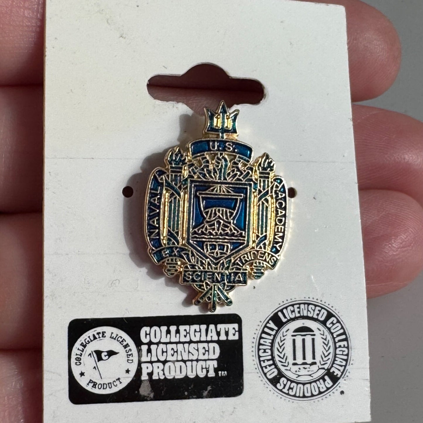 Vintage United States Naval Academy USNA New on Card Lapel Pin