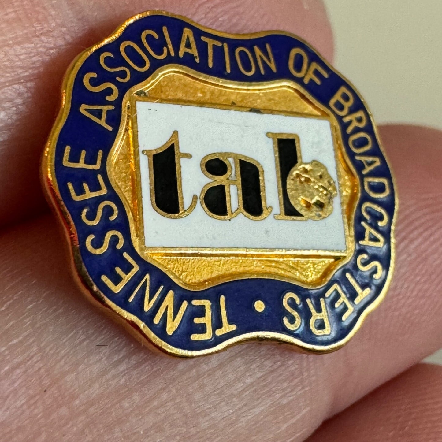 Vintage Tennessee Association of Broadcasters TAB Lapel Pin Tie Tack