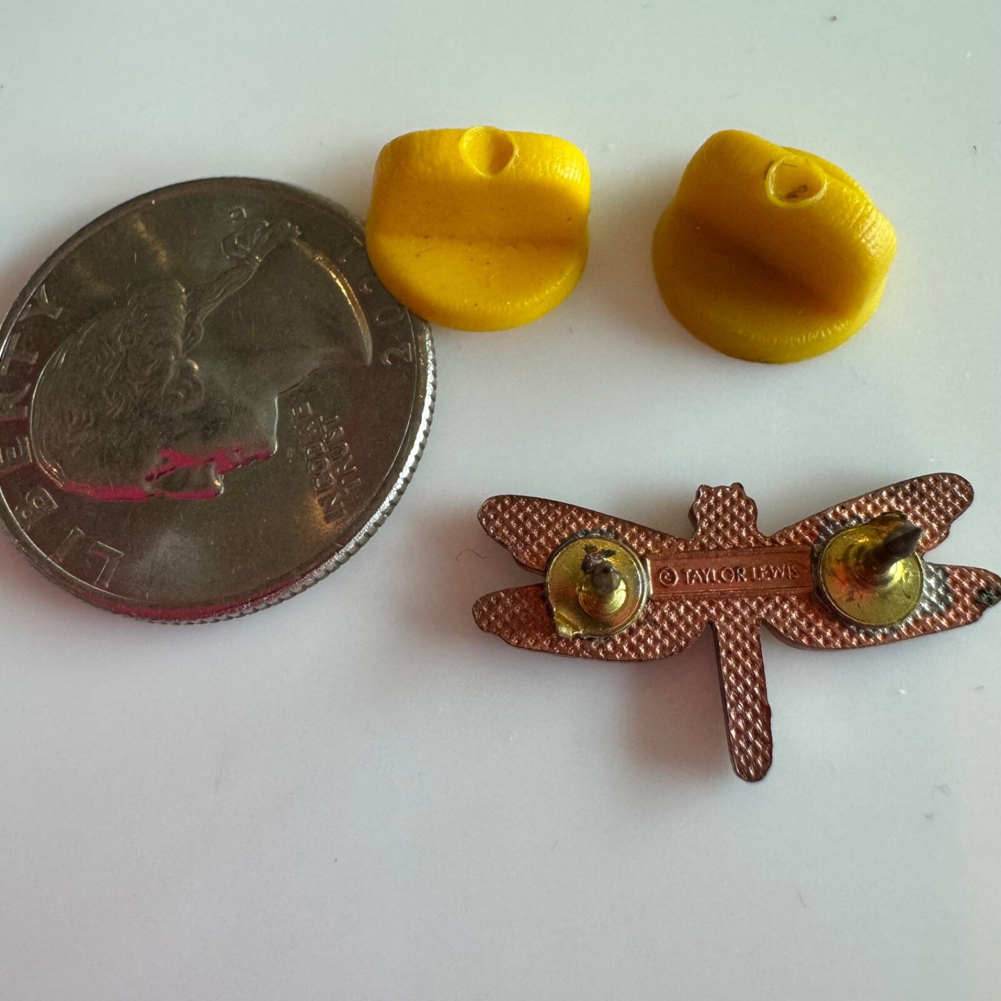 Beautiful Taylor Lewis Dragonfly Lapel Pin