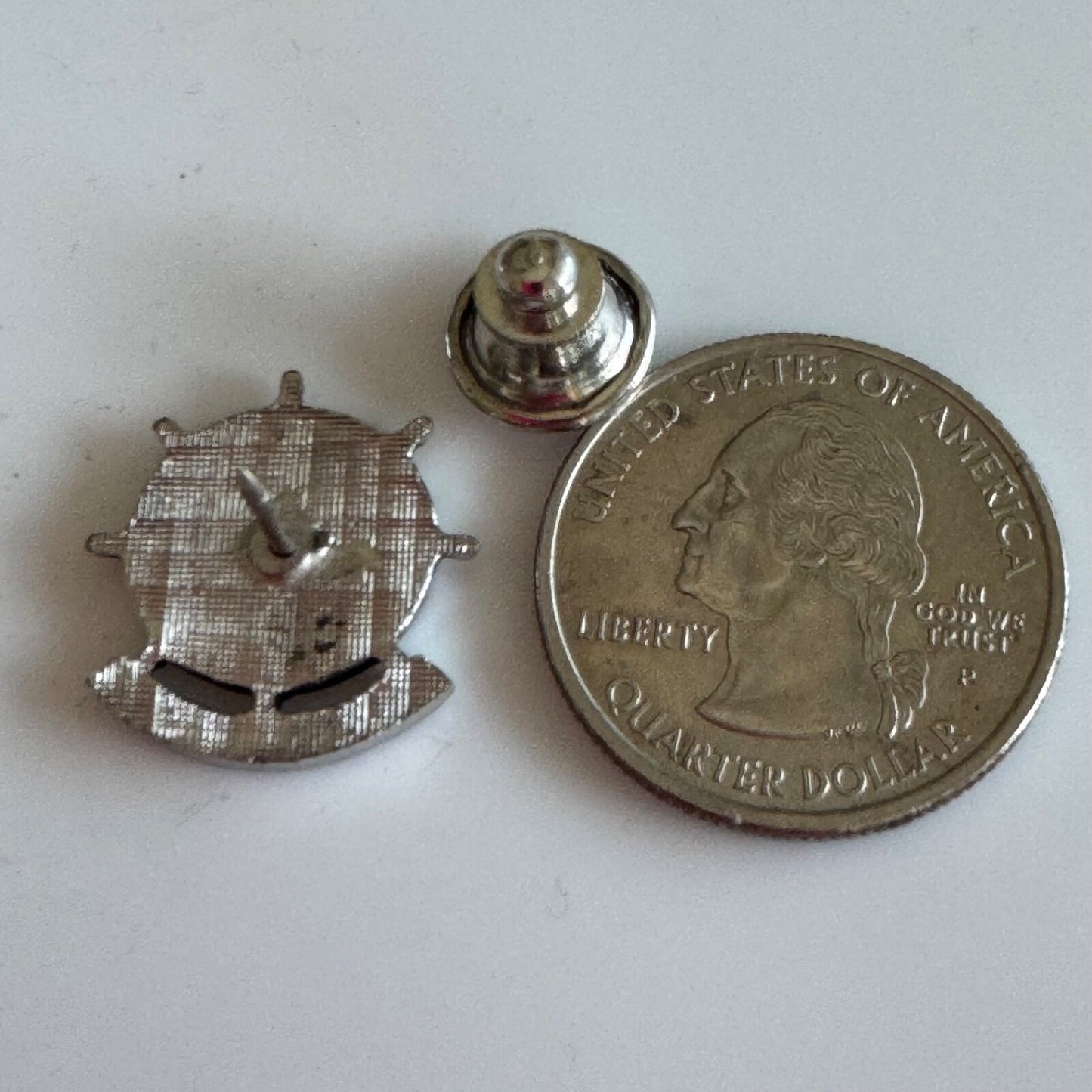 Vintage Run Away to Sea P&O Seafarer Silver Tone Lapel Pin