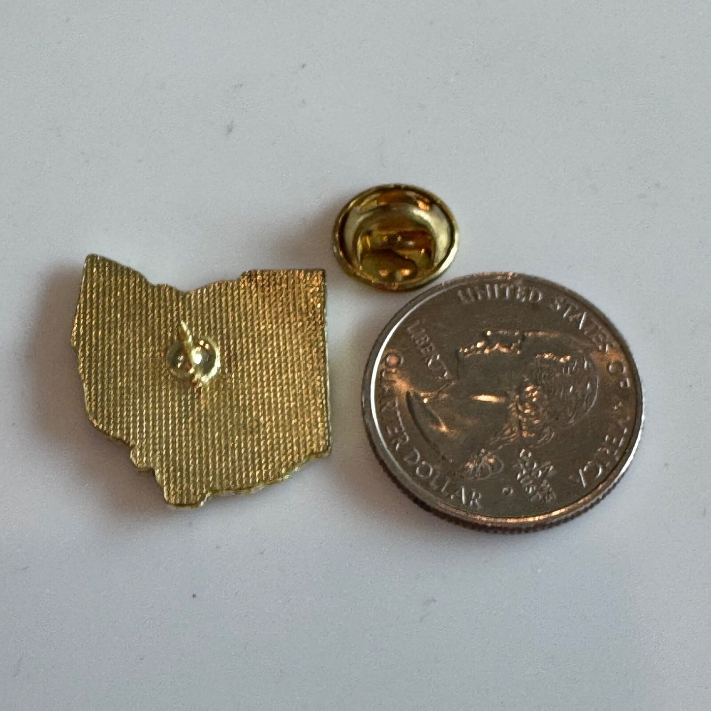 Vintage Ohio Buckeye State Souvenir Tourist Lapel Pin