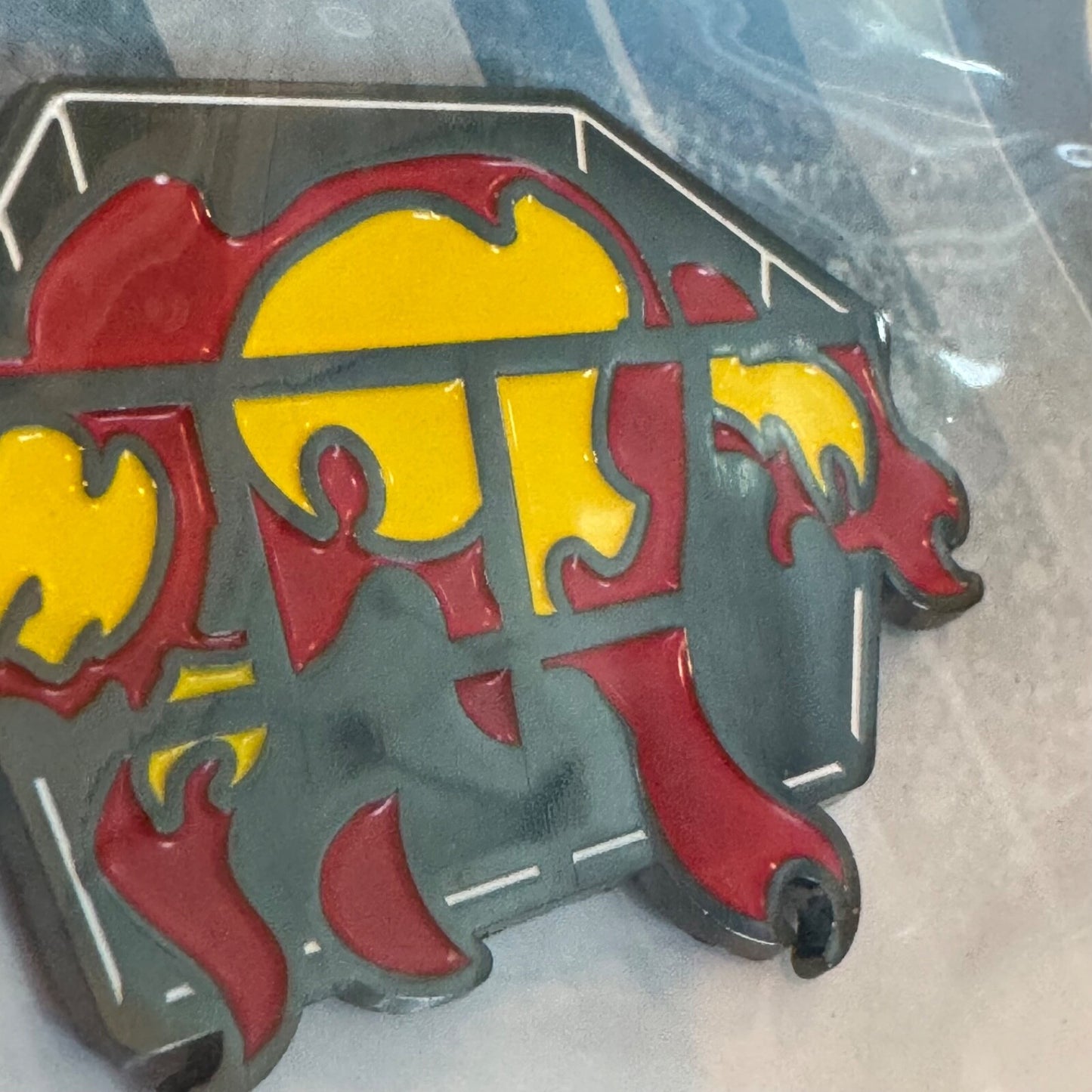 WWE Slam Crate Hell in a Cell Lapel Pin New on Card Lootcrate