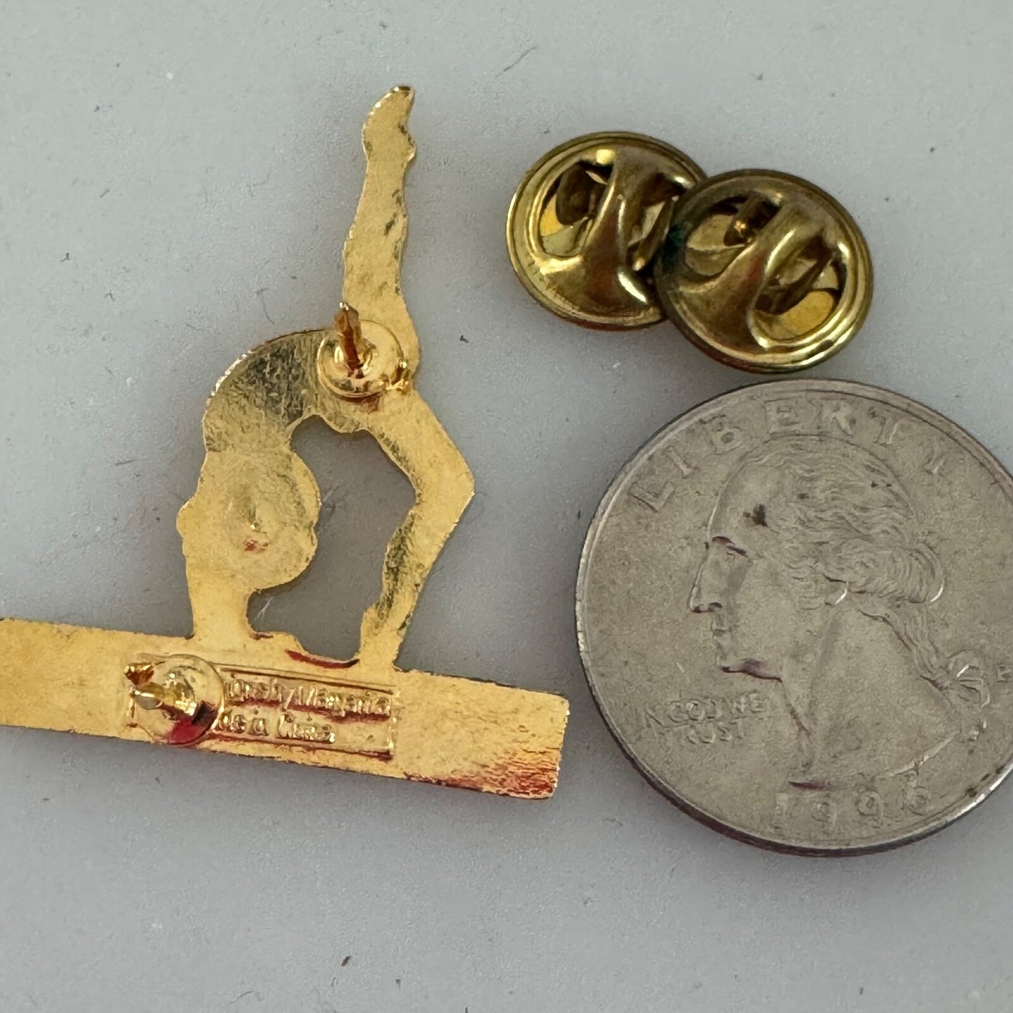 Vintage Gymnastics Event Balance Beam Lapel Pin