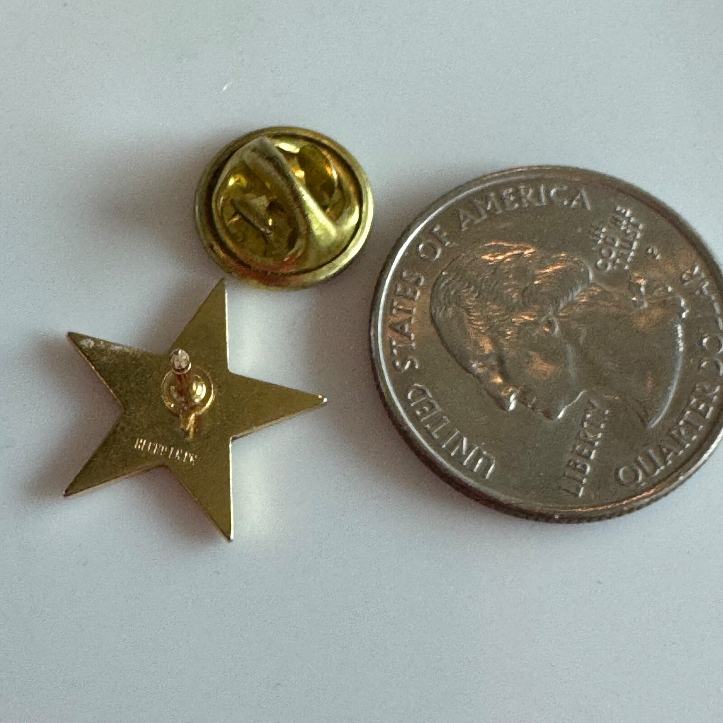 Puerto Rico Gold Star Shape Tourist Destination Lapel Pin